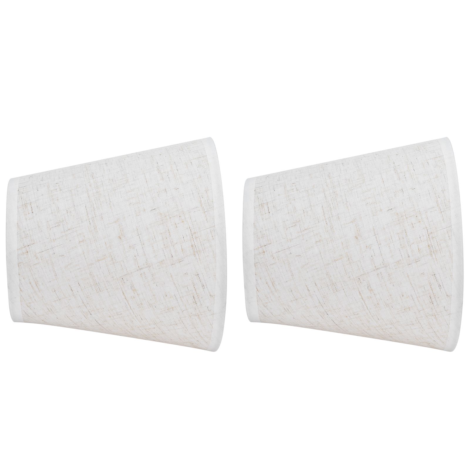 2PCS Table Lamp Shade Cover Fabric Clip On Lampshade for E14 Screw Candlestick Lamp ChandelierPT09 Linen - Image 4