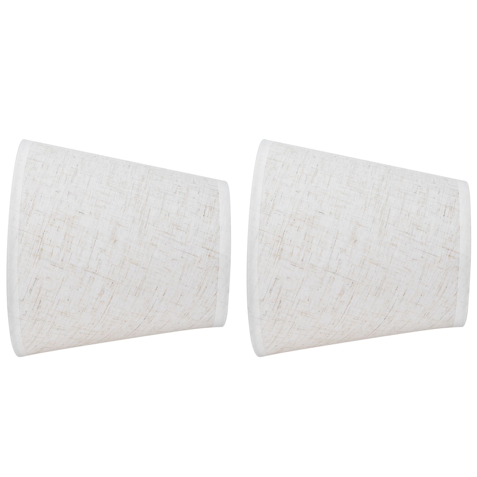 2PCS Table Lamp Shade Cover Fabric Clip On Lampshade for E14 Screw Candlestick Lamp ChandelierPT09 Linen - Image 8