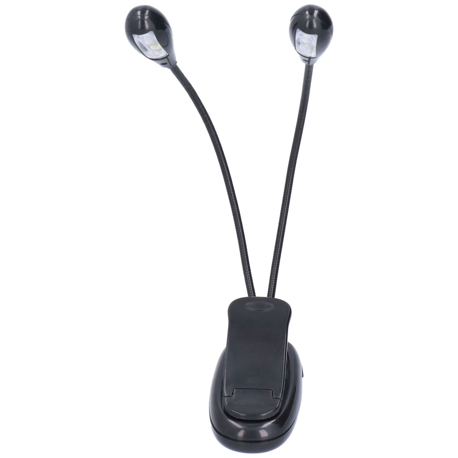 LED Book Light Eye Protecting 360° Rotatable White Light Double Pole 4 Lamp Beads Reading Lamp with Clip for Students - Image 4