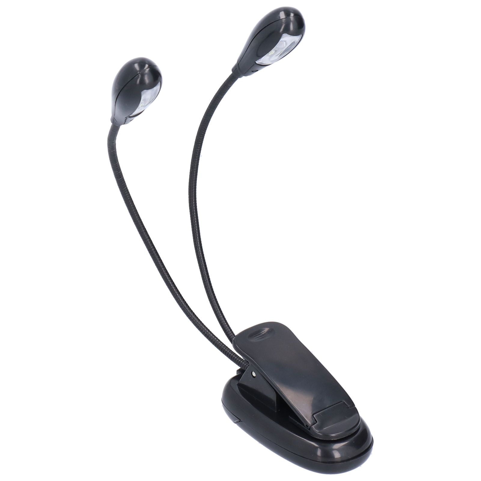 LED Book Light Eye Protecting 360° Rotatable White Light Double Pole 4 Lamp Beads Reading Lamp with Clip for Students - Image 6