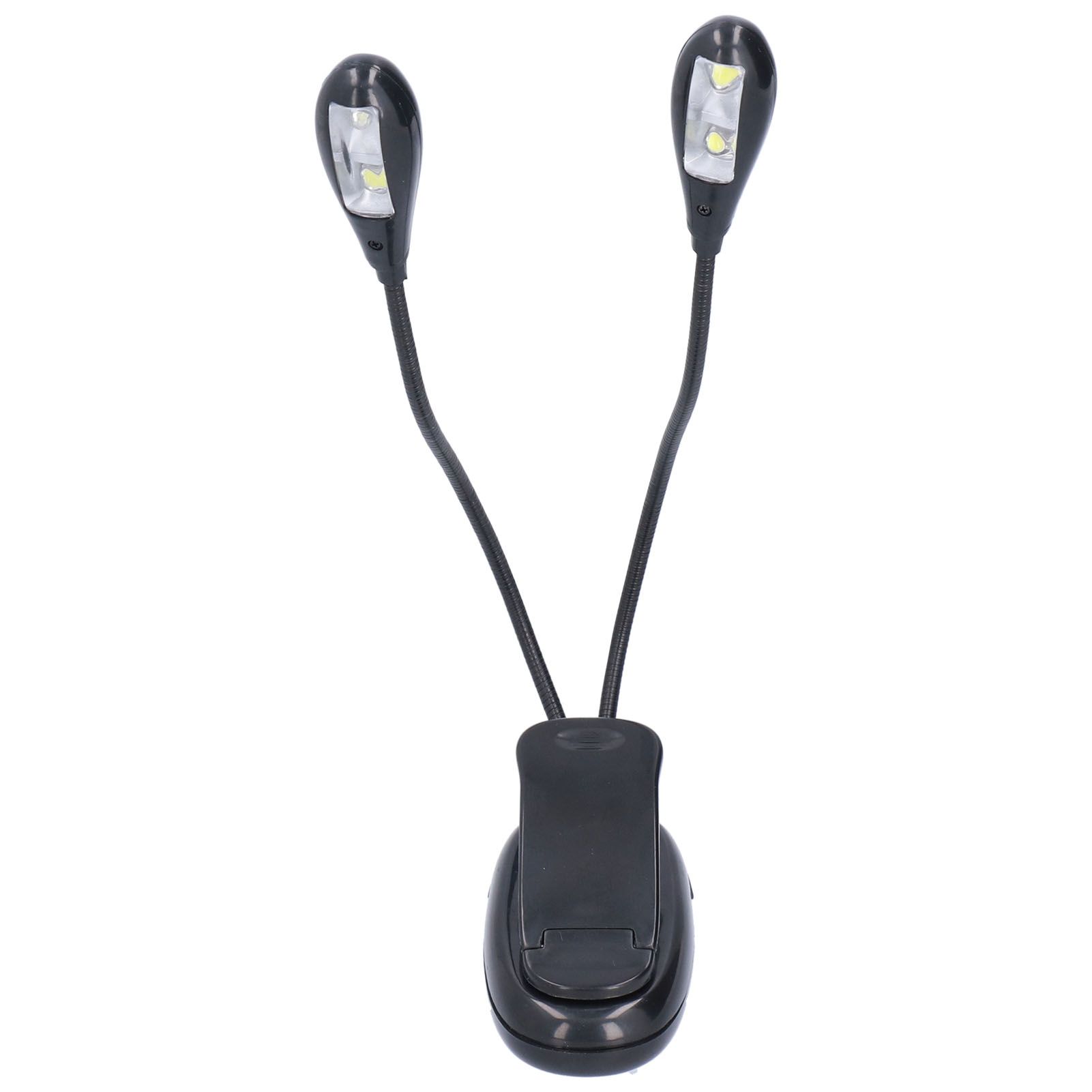 LED Book Light Eye Protecting 360° Rotatable White Light Double Pole 4 Lamp Beads Reading Lamp with Clip for Students - Image 7