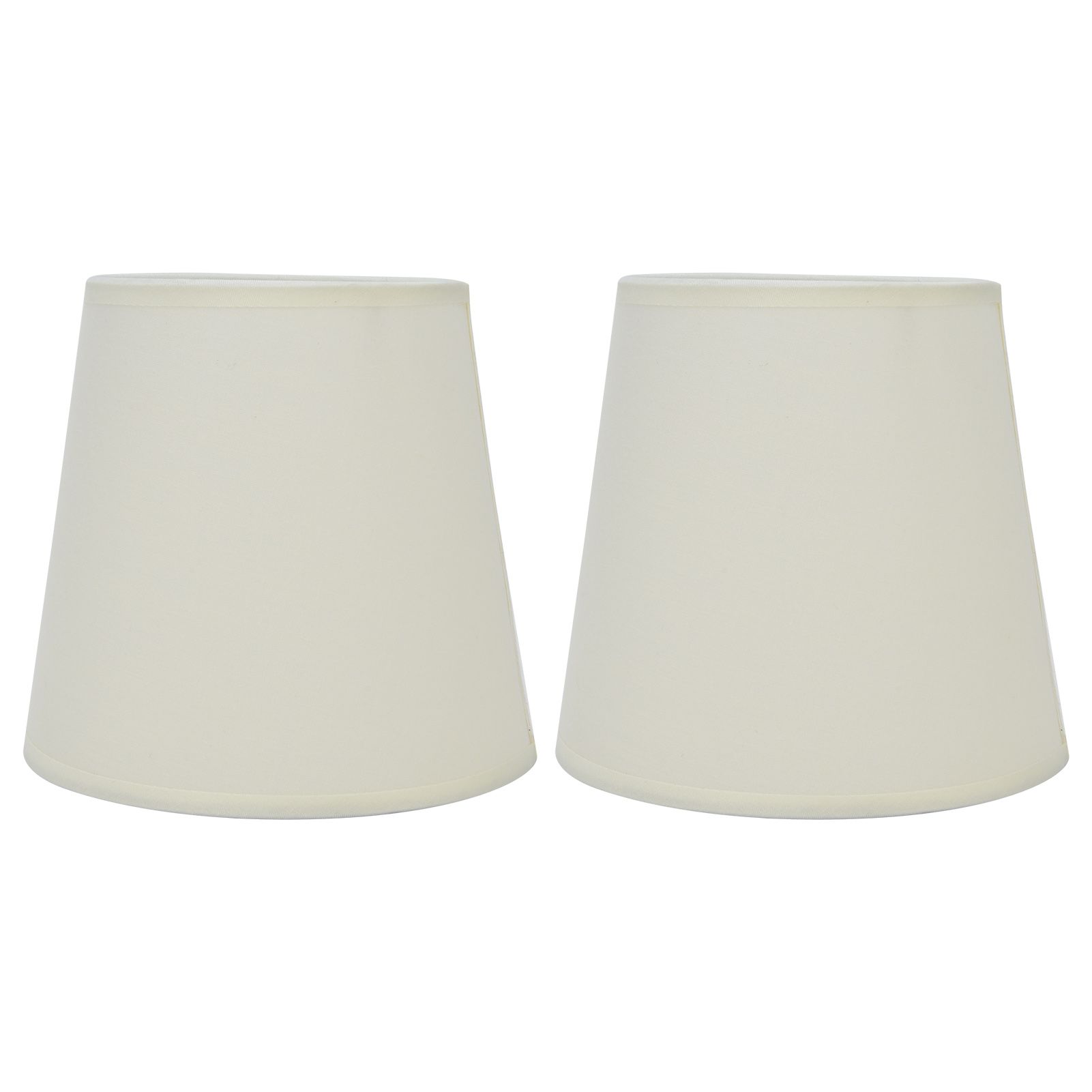 2Pcs Indoor Lamp Shade European Style Fabric Lampshade for E14 Chandelier Table Lamp Floor LampPX17 Beige - Image 1