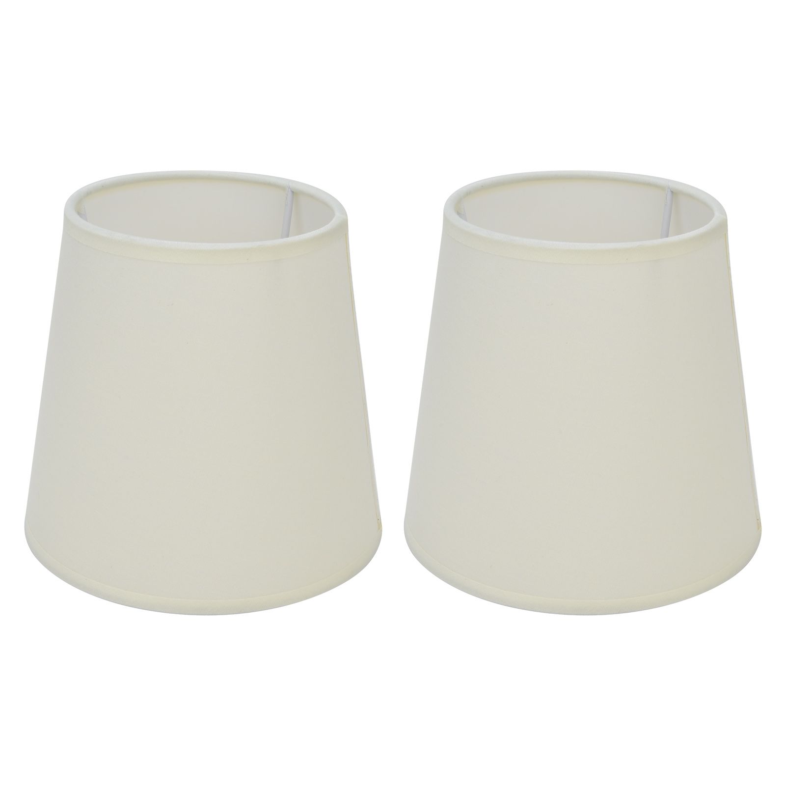 2Pcs Indoor Lamp Shade European Style Fabric Lampshade for E14 Chandelier Table Lamp Floor LampPX17 Beige - Image 2