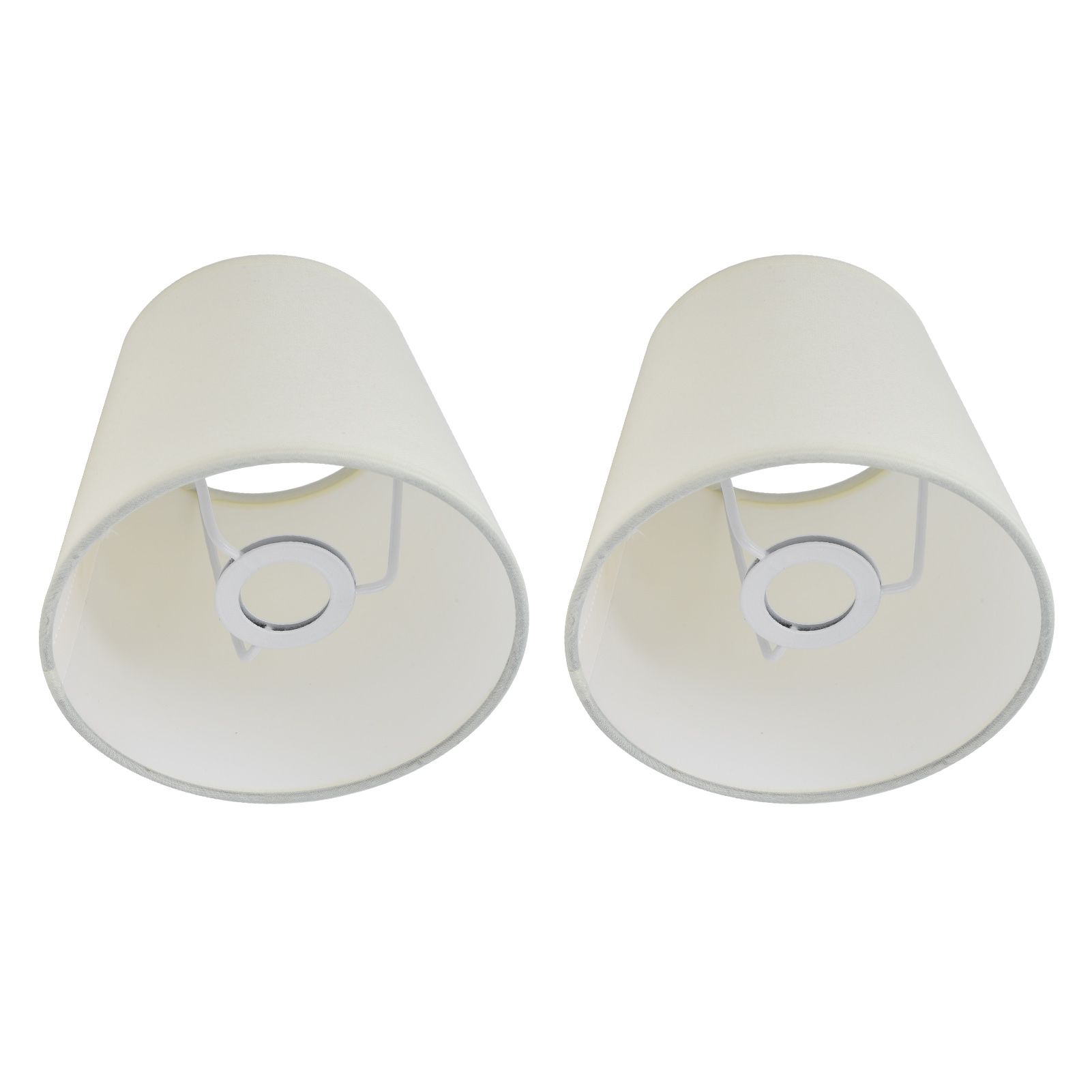 2Pcs Indoor Lamp Shade European Style Fabric Lampshade for E14 Chandelier Table Lamp Floor LampPX17 Beige - Image 6