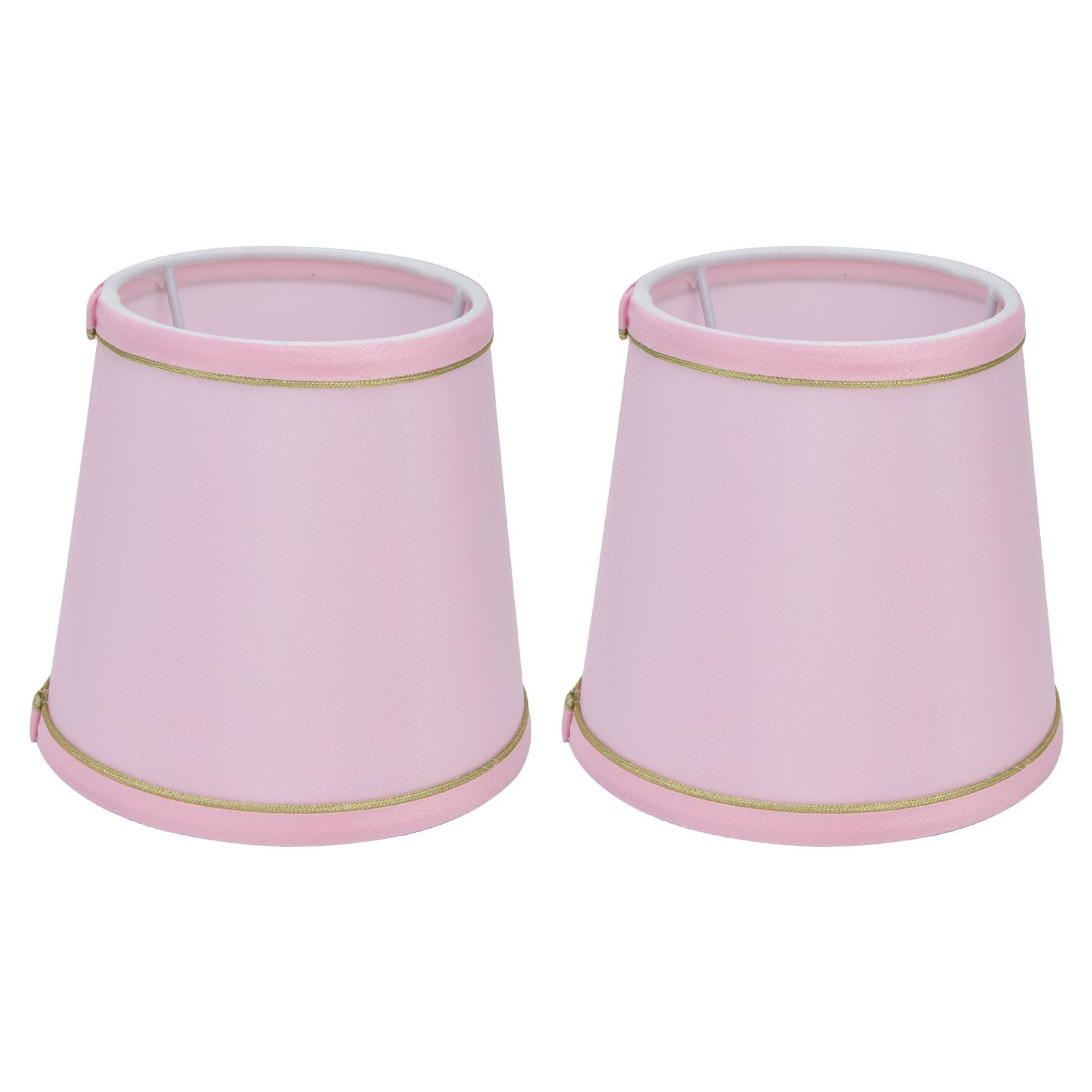 2PCS European Style E14 Lamp Shade Pink Lampshade for Chandelier Table Wall Lamps Home Decoration - Image 2