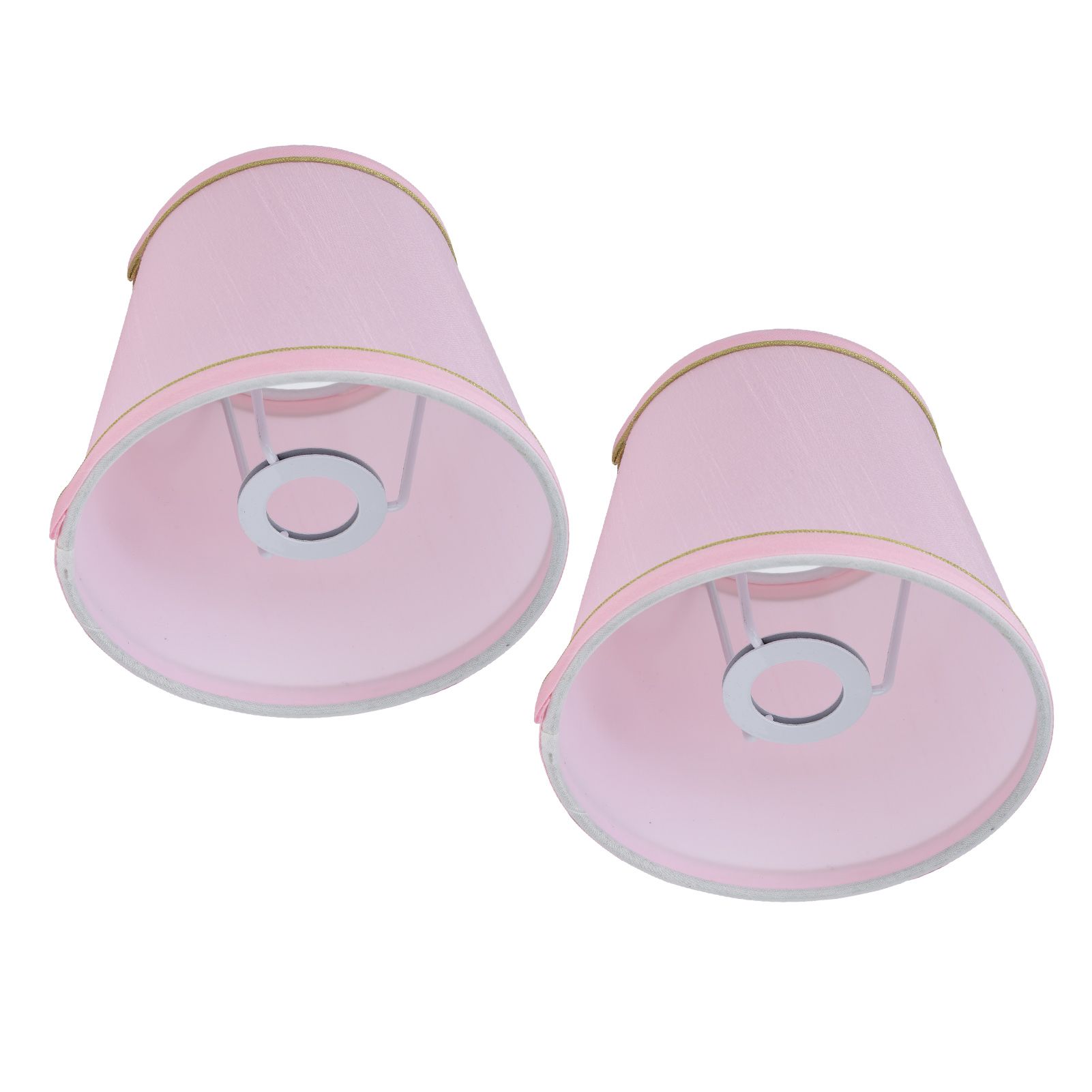 2PCS European Style E14 Lamp Shade Pink Lampshade for Chandelier Table Wall Lamps Home Decoration - Image 6