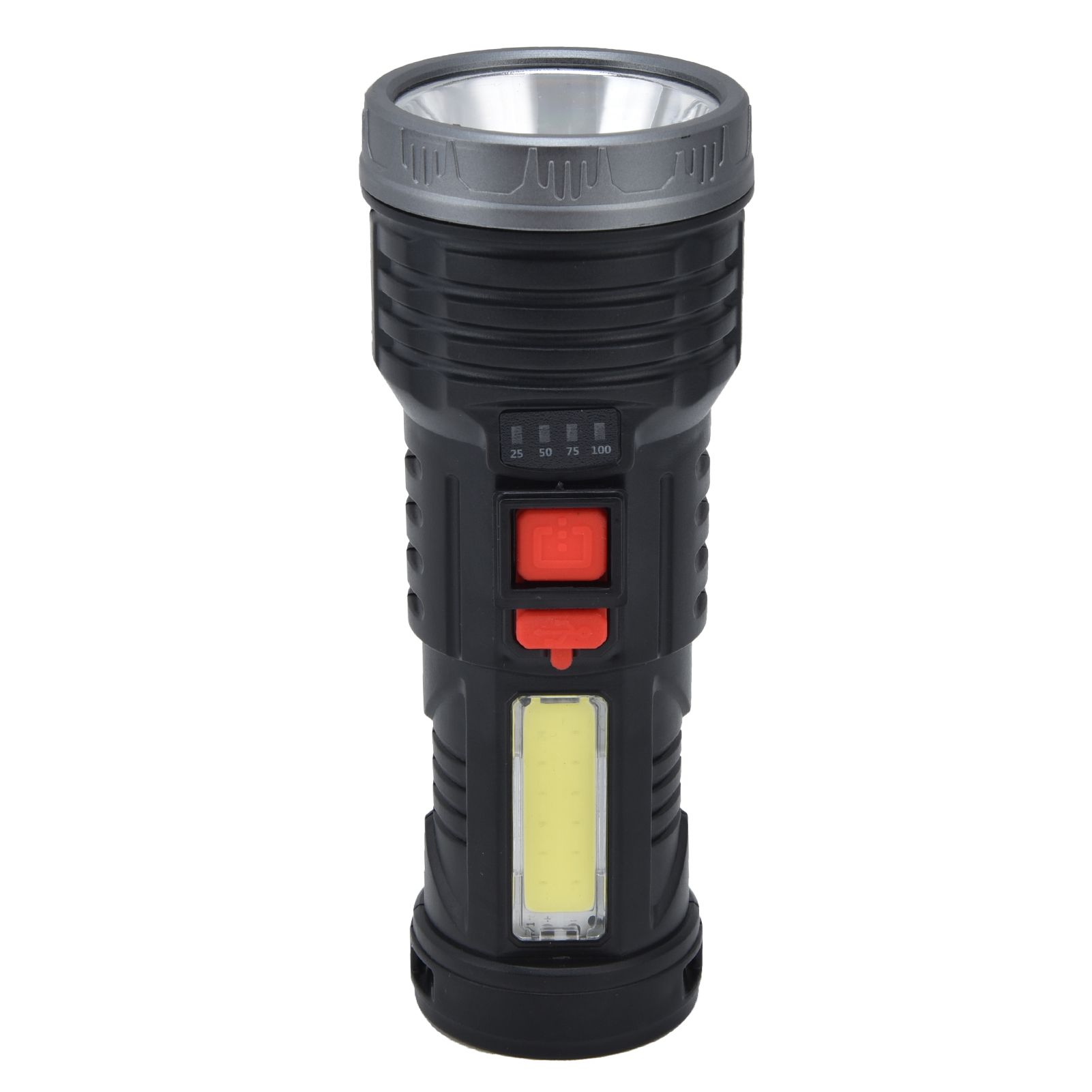 LED Flashlight with COB Sidelight USB Charging Ultra Bright Flashlight Portable Eletric Torch for Outdoor - Image 3