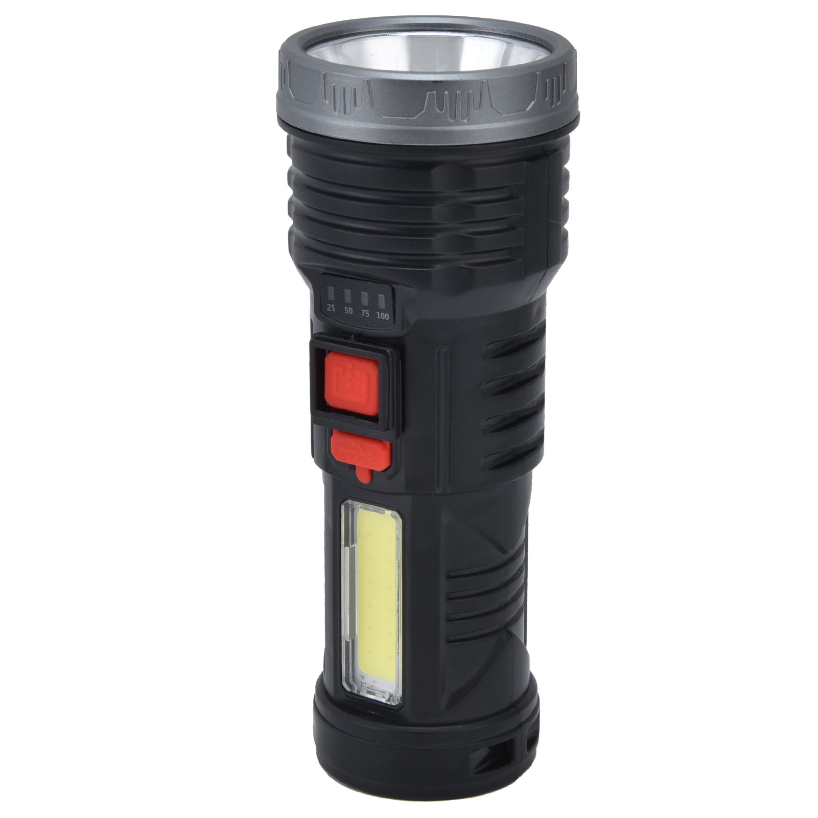 LED Flashlight with COB Sidelight USB Charging Ultra Bright Flashlight Portable Eletric Torch for Outdoor - Image 4