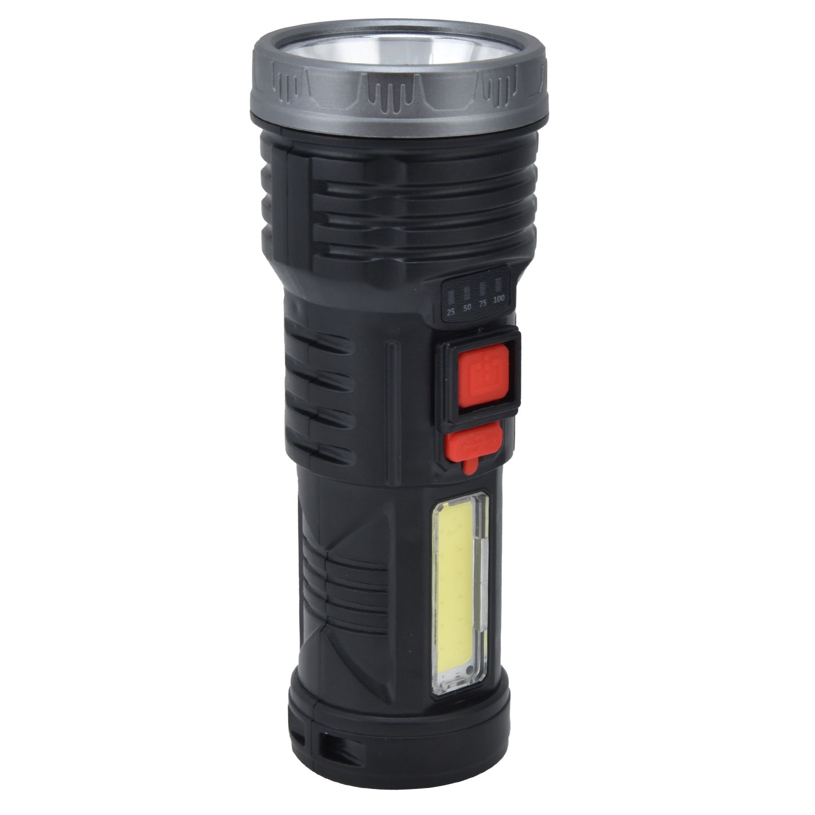 LED Flashlight with COB Sidelight USB Charging Ultra Bright Flashlight Portable Eletric Torch for Outdoor - Image 5