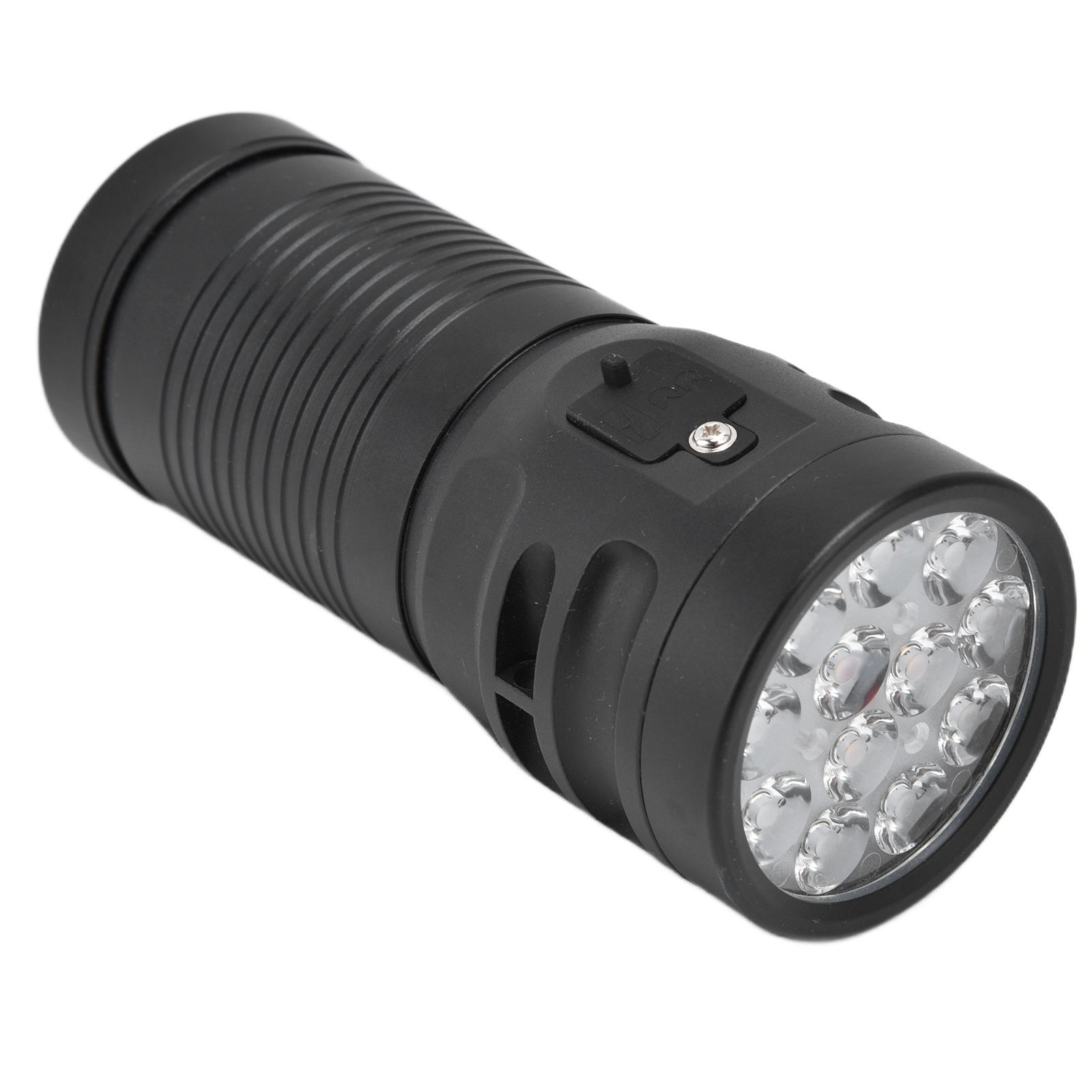 Brightest Flashlight LED 8 Modes Type C 9000mAh Waterproof Multifunctional Outdoor Light for CampingBlack - Image 2