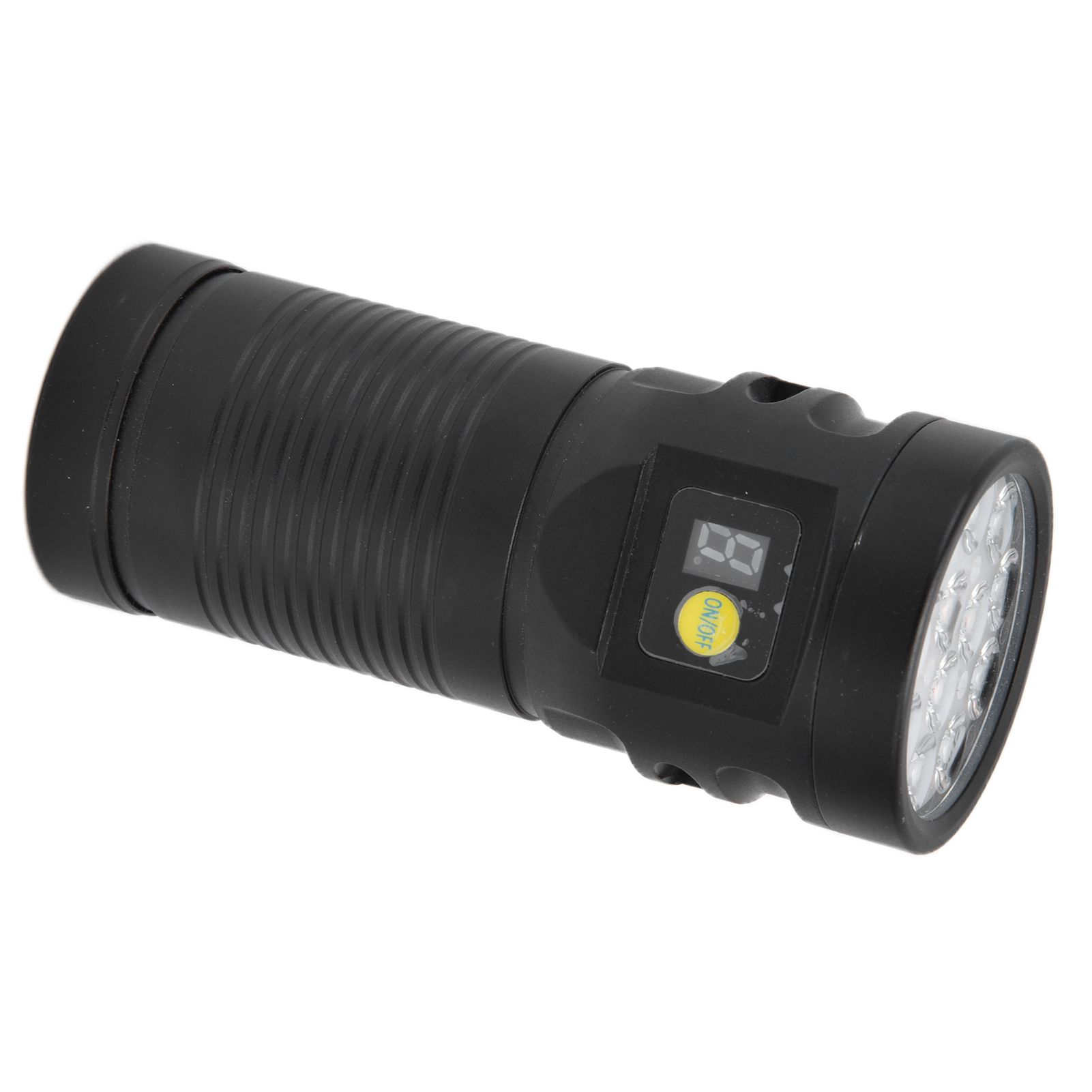 Brightest Flashlight LED 8 Modes Type C 9000mAh Waterproof Multifunctional Outdoor Light for CampingBlack - Image 7