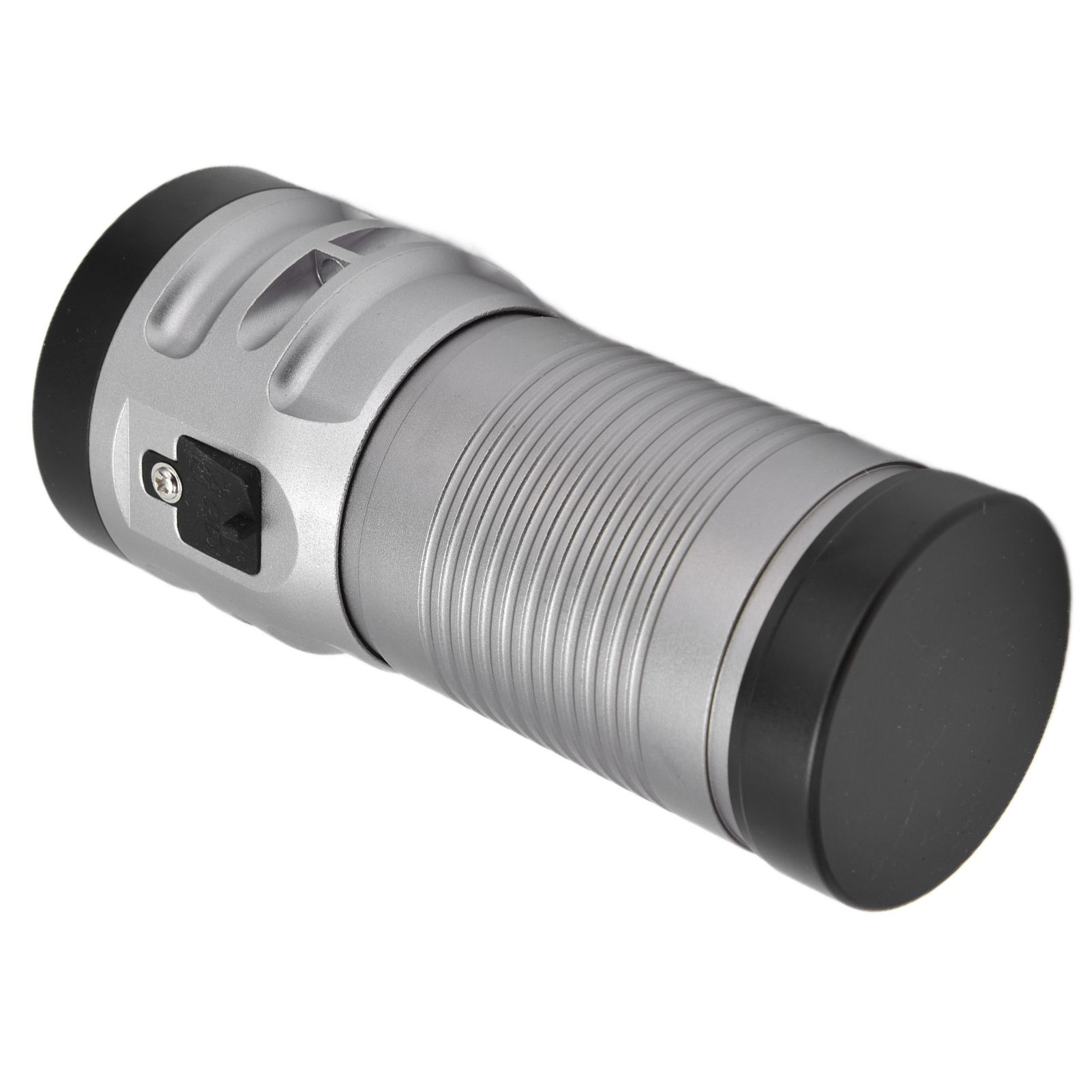 Brightest Flashlight LED 8 Modes Type C 9000mAh Waterproof Multifunctional Outdoor Light for CampingGrey - Image 7