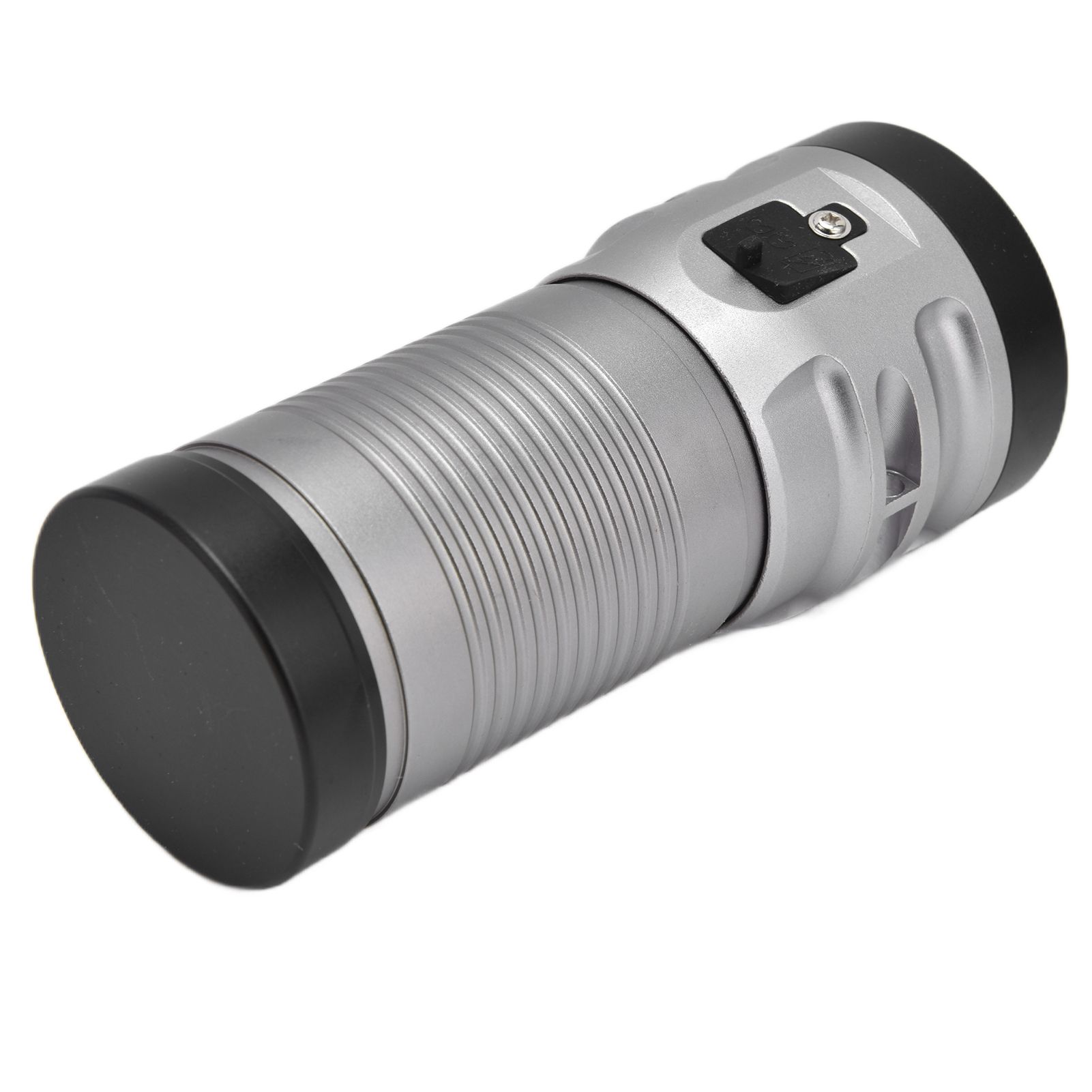 Brightest Flashlight LED 8 Modes Type C 9000mAh Waterproof Multifunctional Outdoor Light for CampingGrey - Image 8