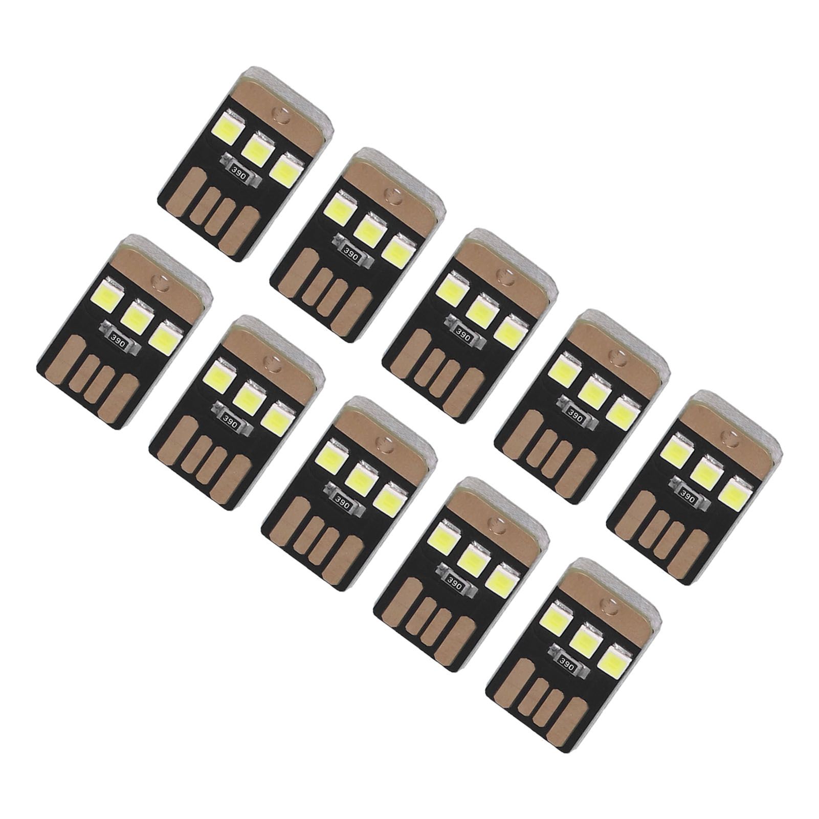 10Pcs Camping Mini Tent Night Light Portable Energy Saving USB LED Flashlight for OutdoorBlack - Image 6