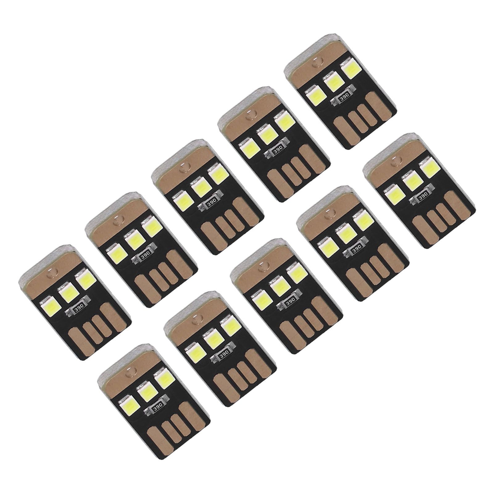 10Pcs Camping Mini Tent Night Light Portable Energy Saving USB LED Flashlight for OutdoorBlack - Image 7