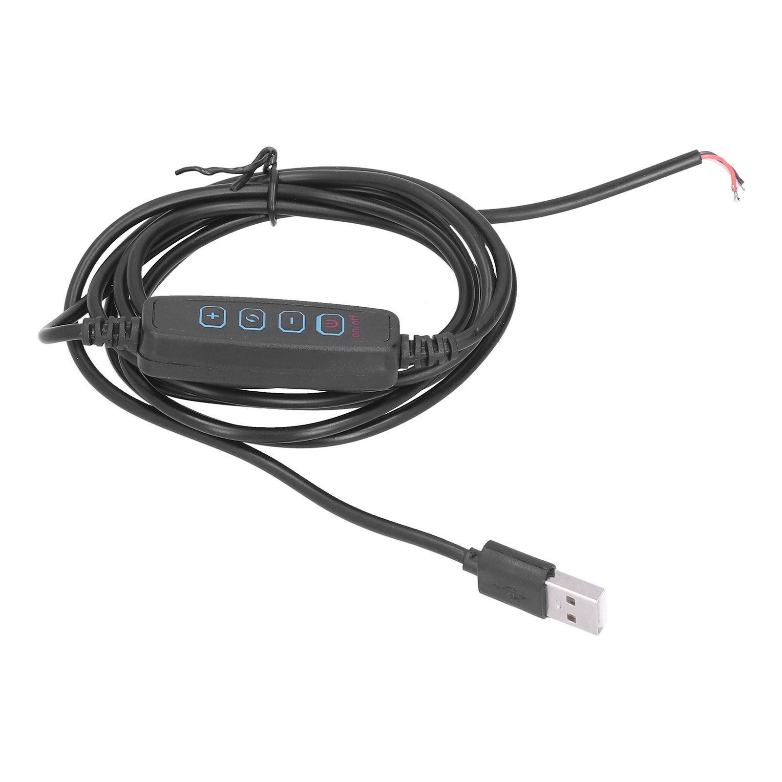 LED 2m Light Switch Cord Dimmable Universal USB Lamp Power Cord for 5V Lamp Outdoor Home - Image 1