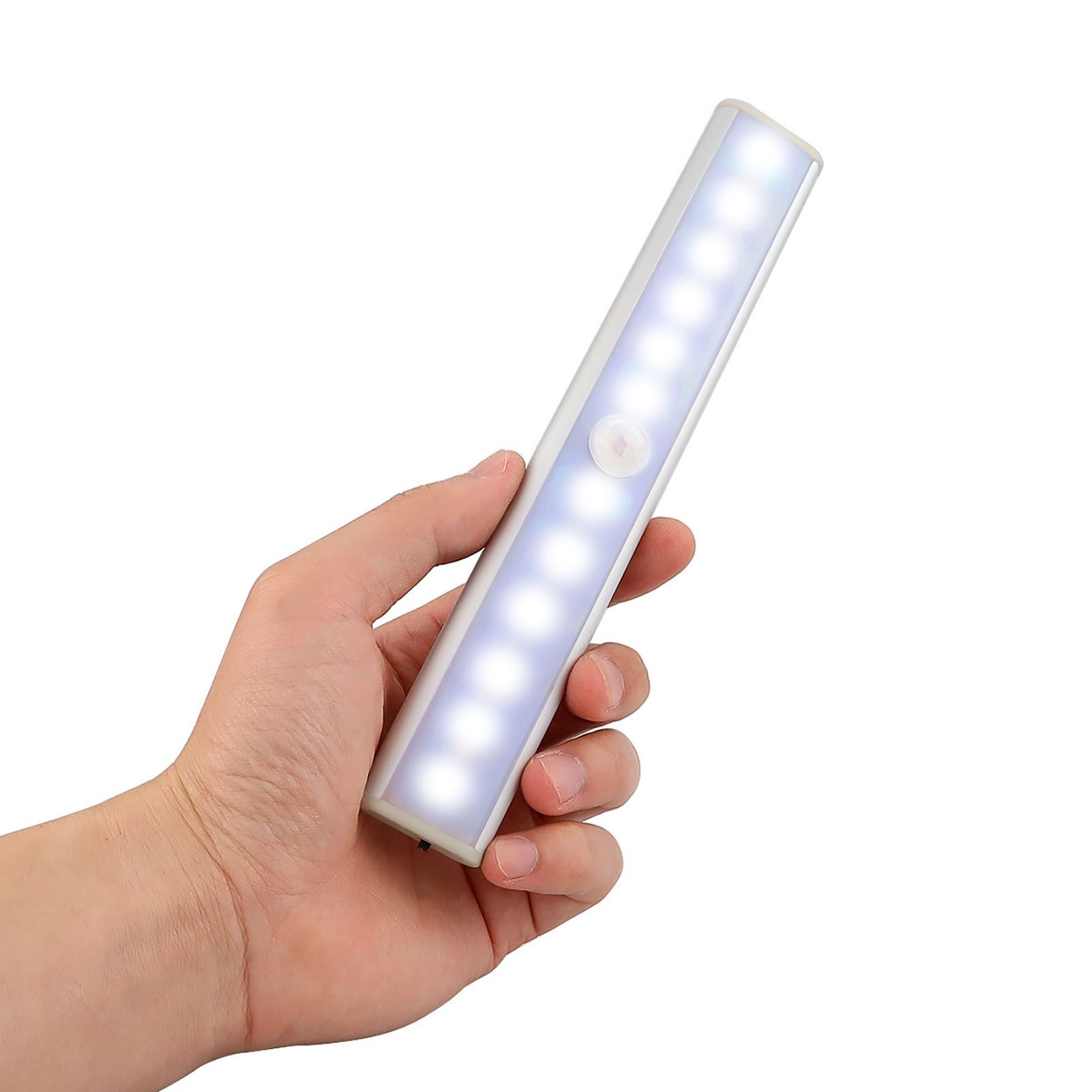LED Closet Light 10 LEDs USB Rechargeable Motion Sensor Closet Light Wall Light for Home Kitchen Bedroom White Light - Image 3
