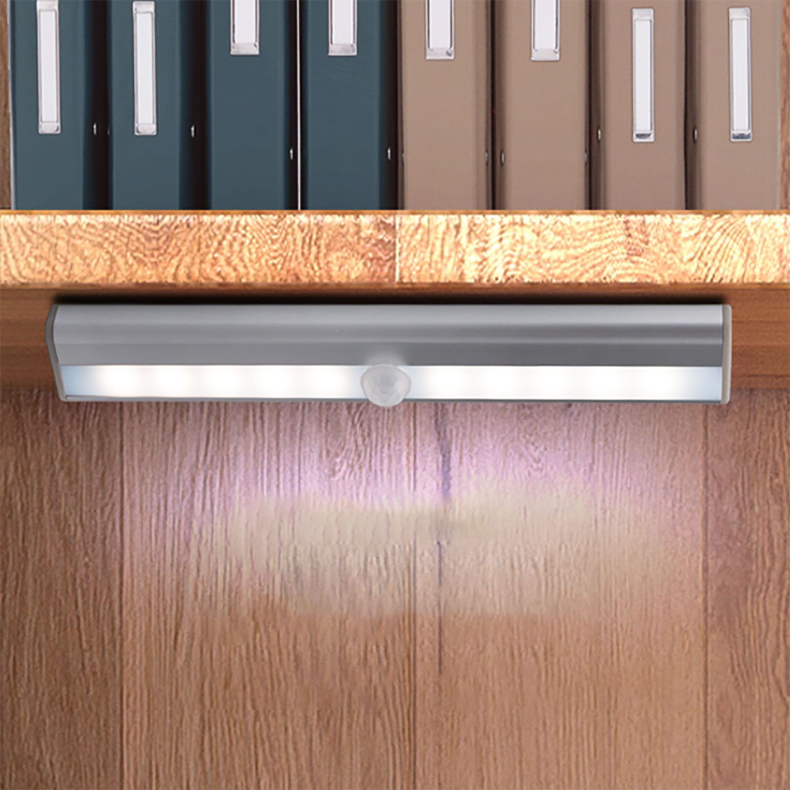 LED Closet Light 10 LEDs USB Rechargeable Motion Sensor Closet Light Wall Light for Home Kitchen Bedroom White Light - Image 8
