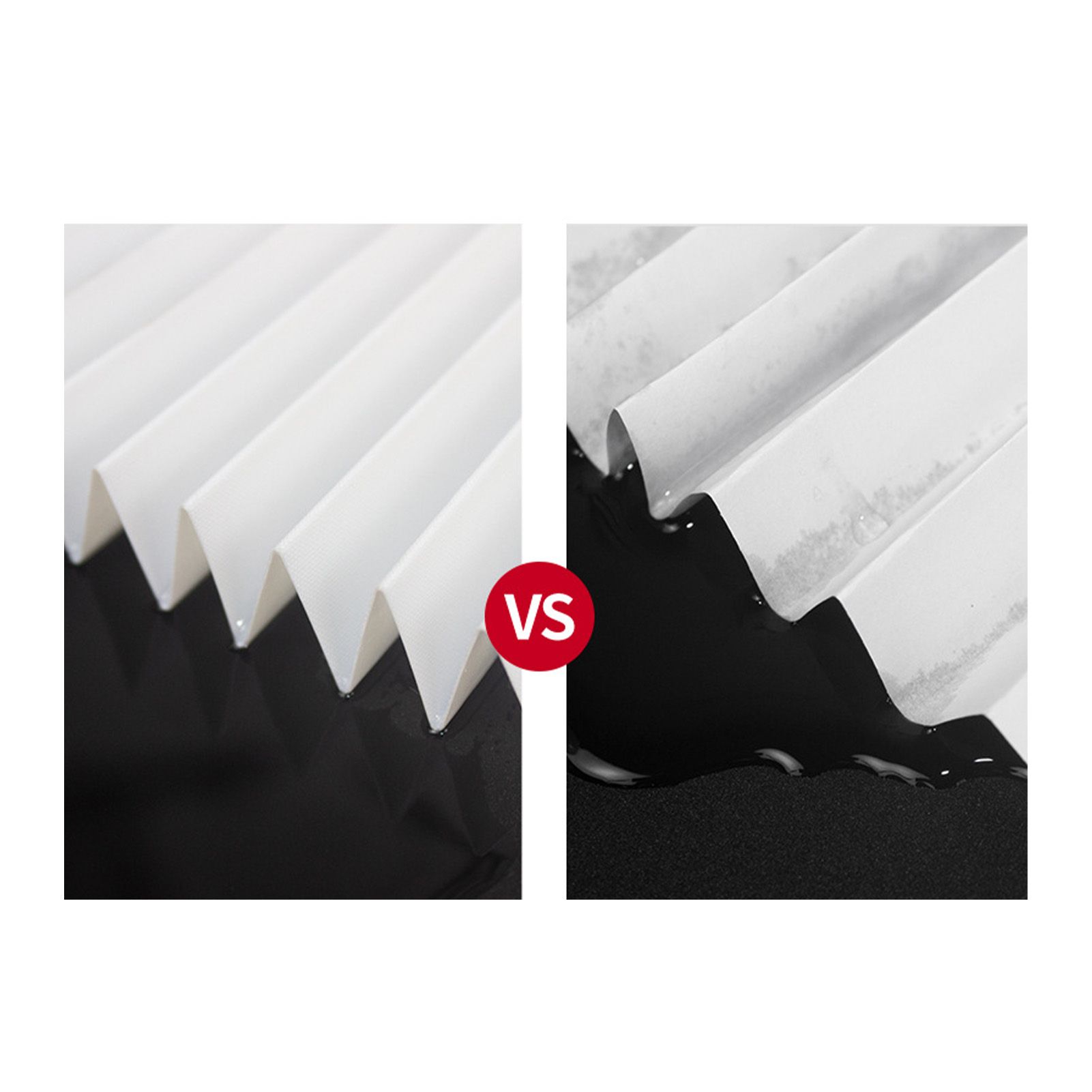 Table Lamp with Cloth Pleated Lampshade Metal Modern Nightstand Bedside Lamp for Bedroom Living Room White - Image 7