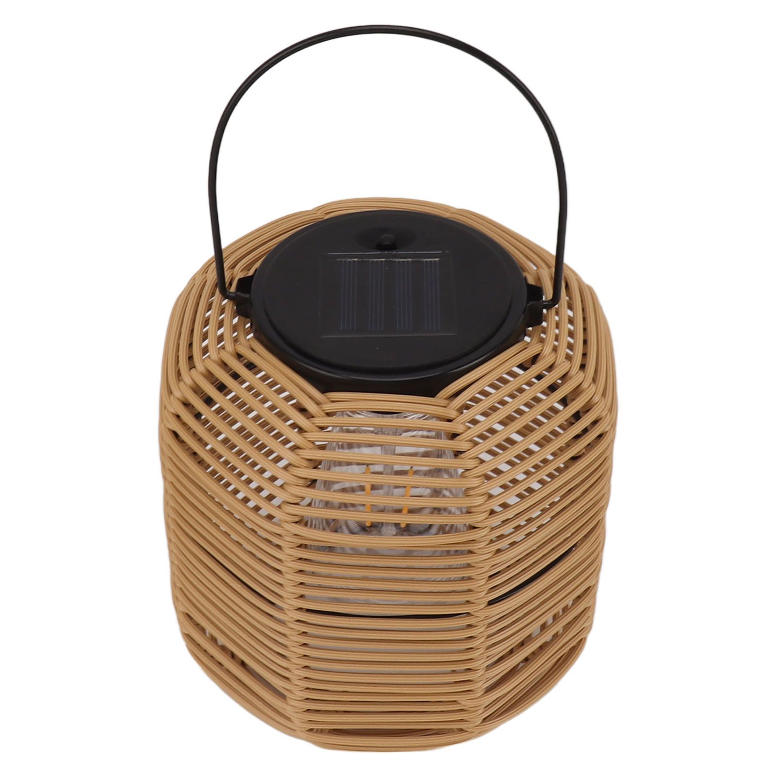 Solar Lantern Outdoor Hanging Solar Lights Waterproof Decorative Rattan Lantern for Table Patio Garden Yard Porch Tungsten - Image 5