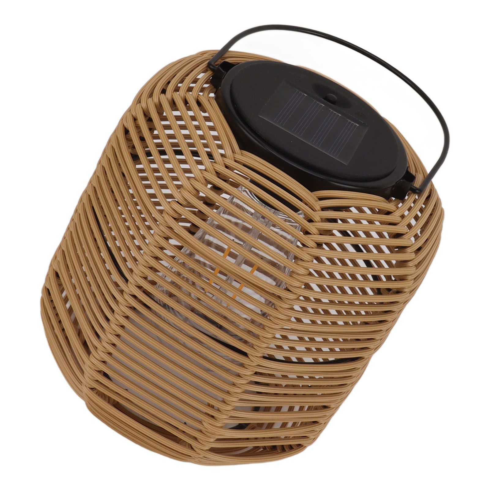 Solar Lantern Outdoor Hanging Solar Lights Waterproof Decorative Rattan Lantern for Table Patio Garden Yard Porch Tungsten - Image 8