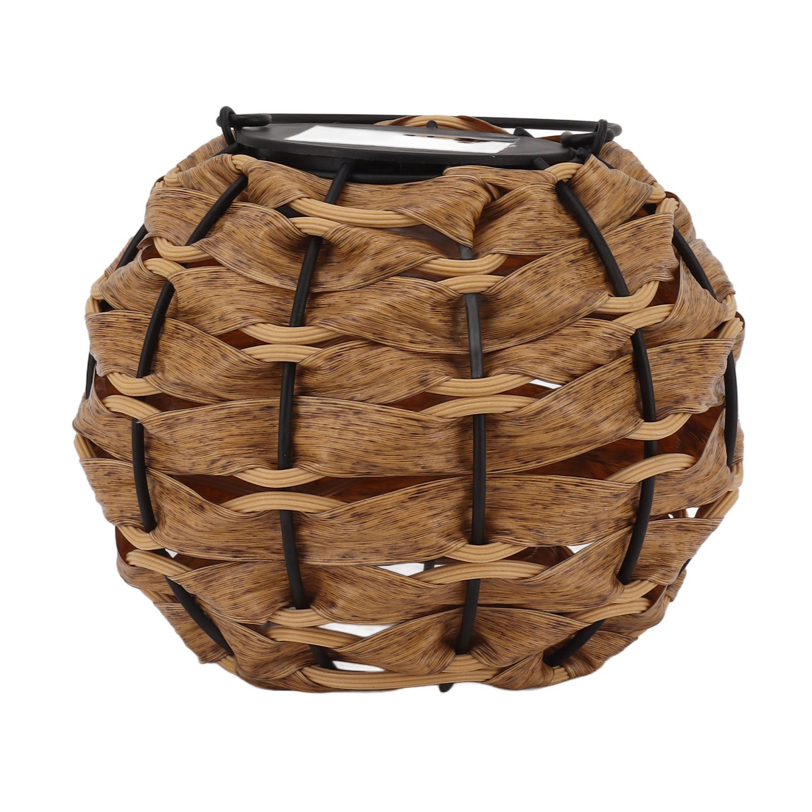 Outdoor Solar Lantern LED Waterproof Hollowed Rattan Ball Solar Hanging Light with Handle for Christmas Decorations Garden Yard Porch Lawn - Image 7