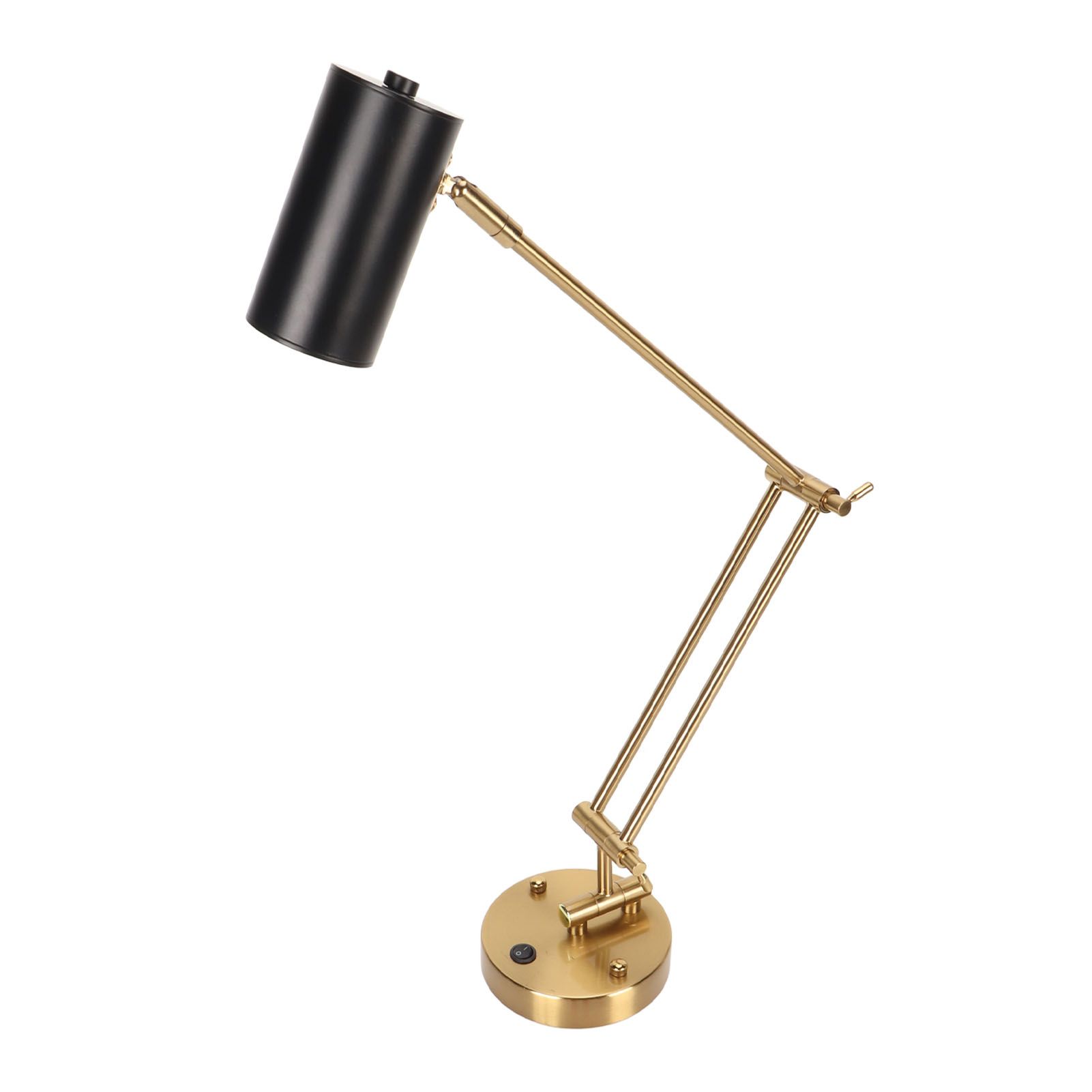 Wall Sconce Swing Arm Plug in Modern 3000K Warm Lighting Button Control with E27 Bulb LED Wall Lighting Fixture 85‑265V - Image 4