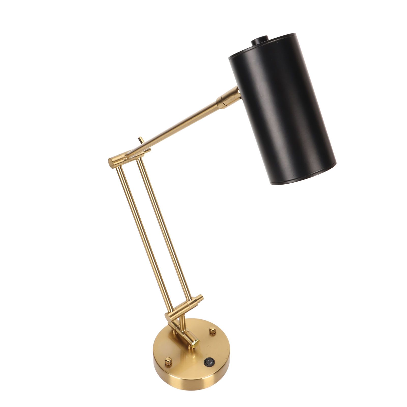 Wall Sconce Swing Arm Plug in Modern 3000K Warm Lighting Button Control with E27 Bulb LED Wall Lighting Fixture 85‑265V - Image 6