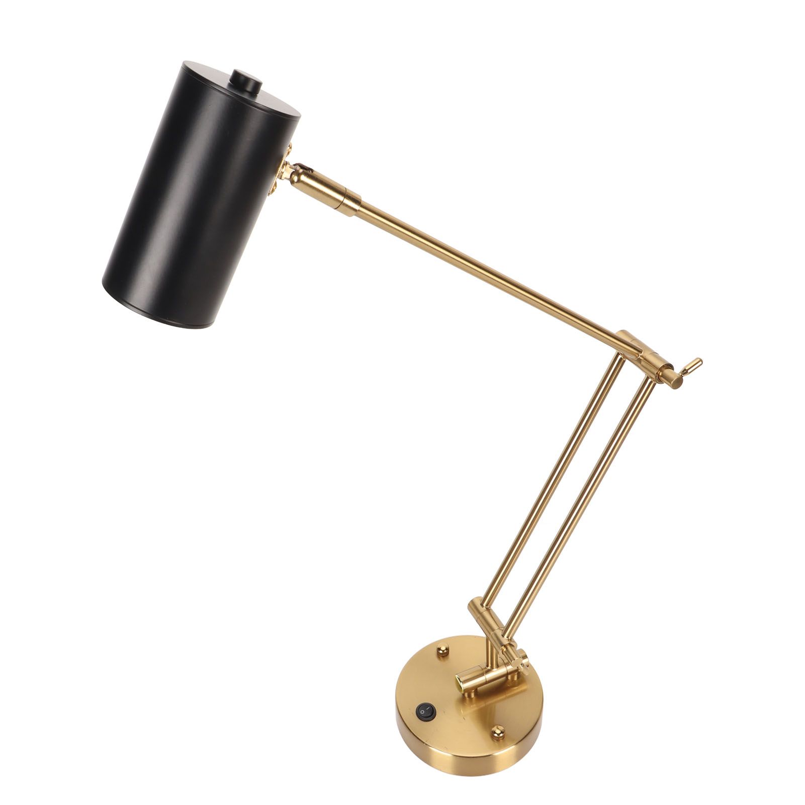 Wall Sconce Swing Arm Plug in Modern 3000K Warm Lighting Button Control with E27 Bulb LED Wall Lighting Fixture 85‑265V - Image 7