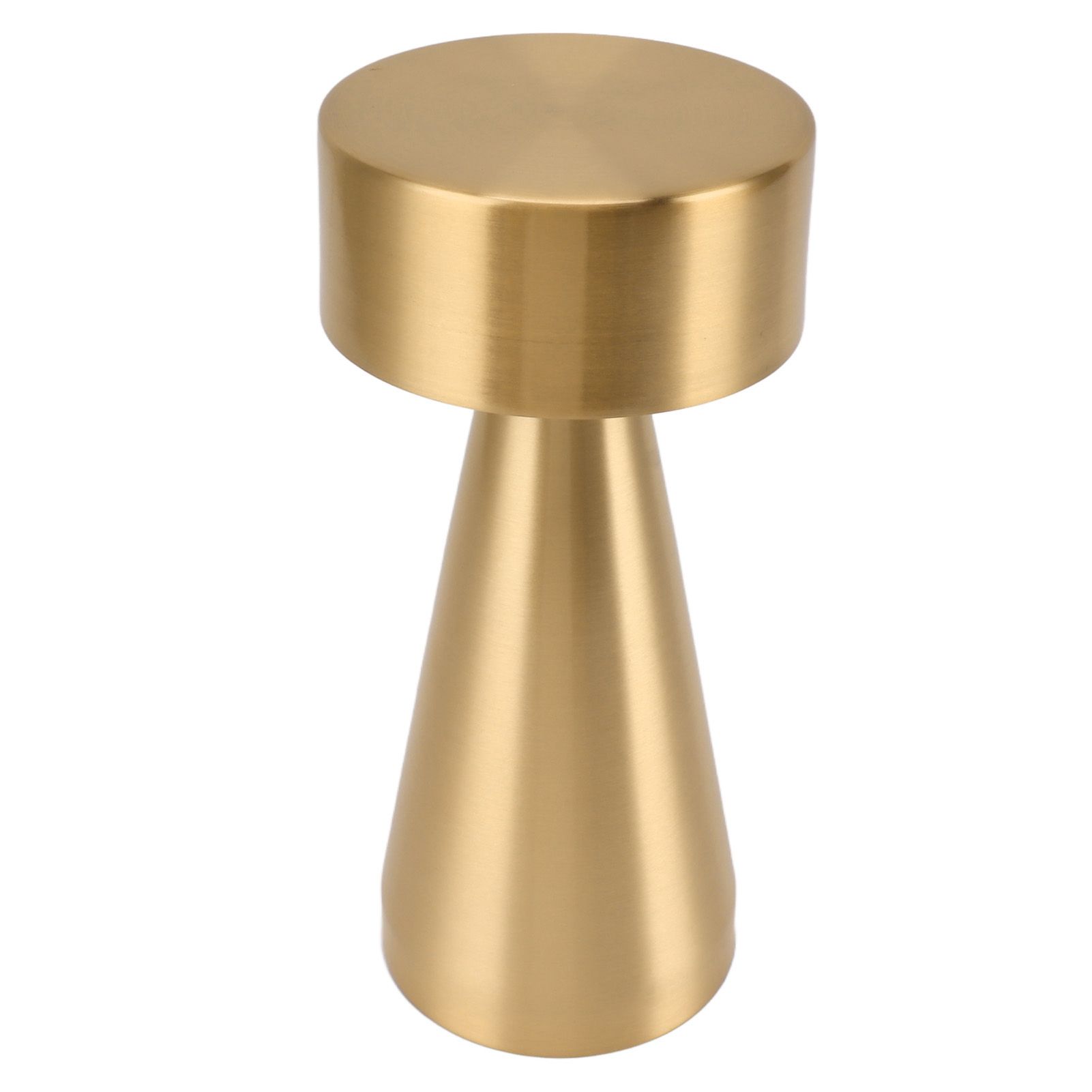 LED Portable Metal Table Lamp with Touch Sensor 3 Color Stepless Dimming Nightstand Desk Lamp Rechargeable Night Light Gold - Image 4