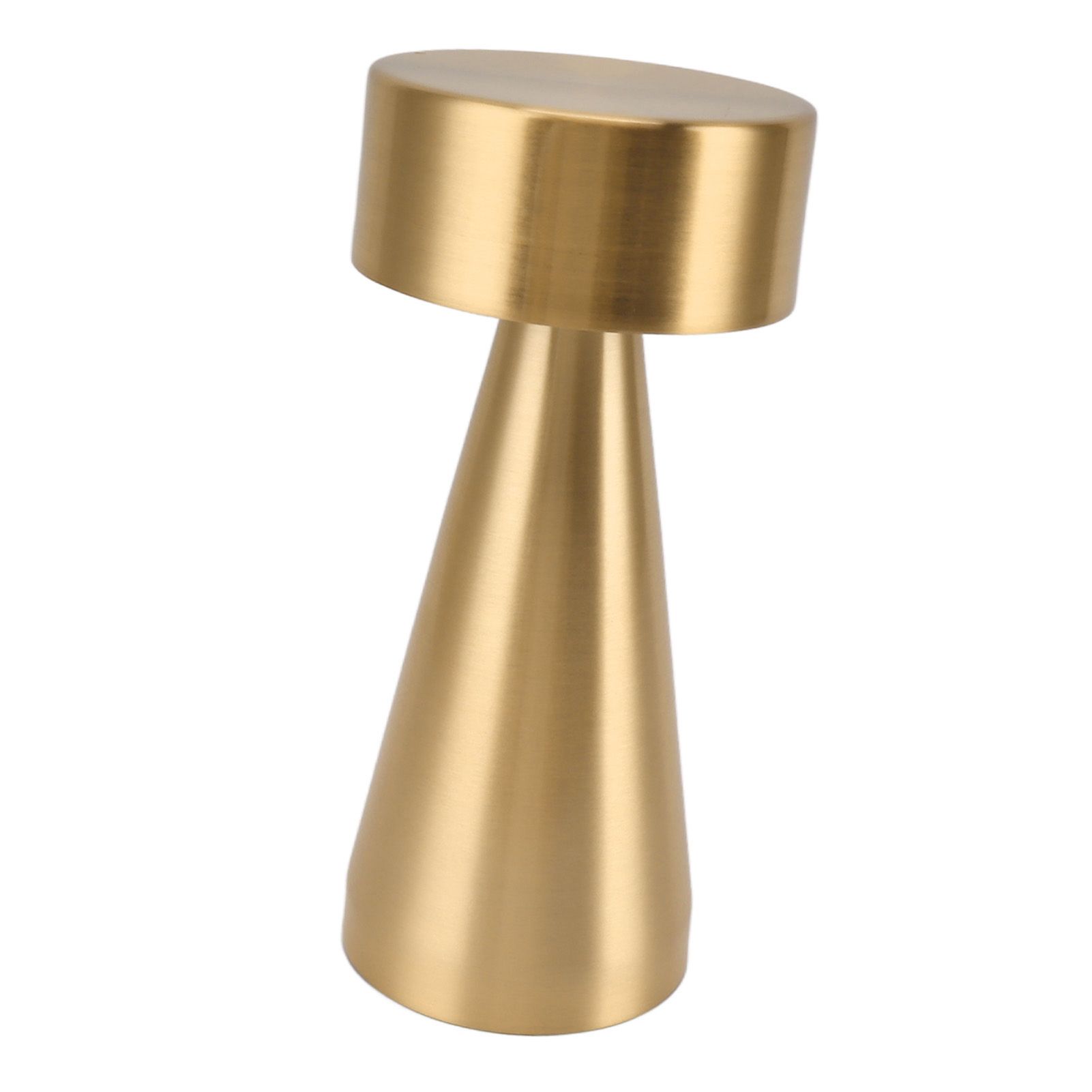LED Portable Metal Table Lamp with Touch Sensor 3 Color Stepless Dimming Nightstand Desk Lamp Rechargeable Night Light Gold - Image 8