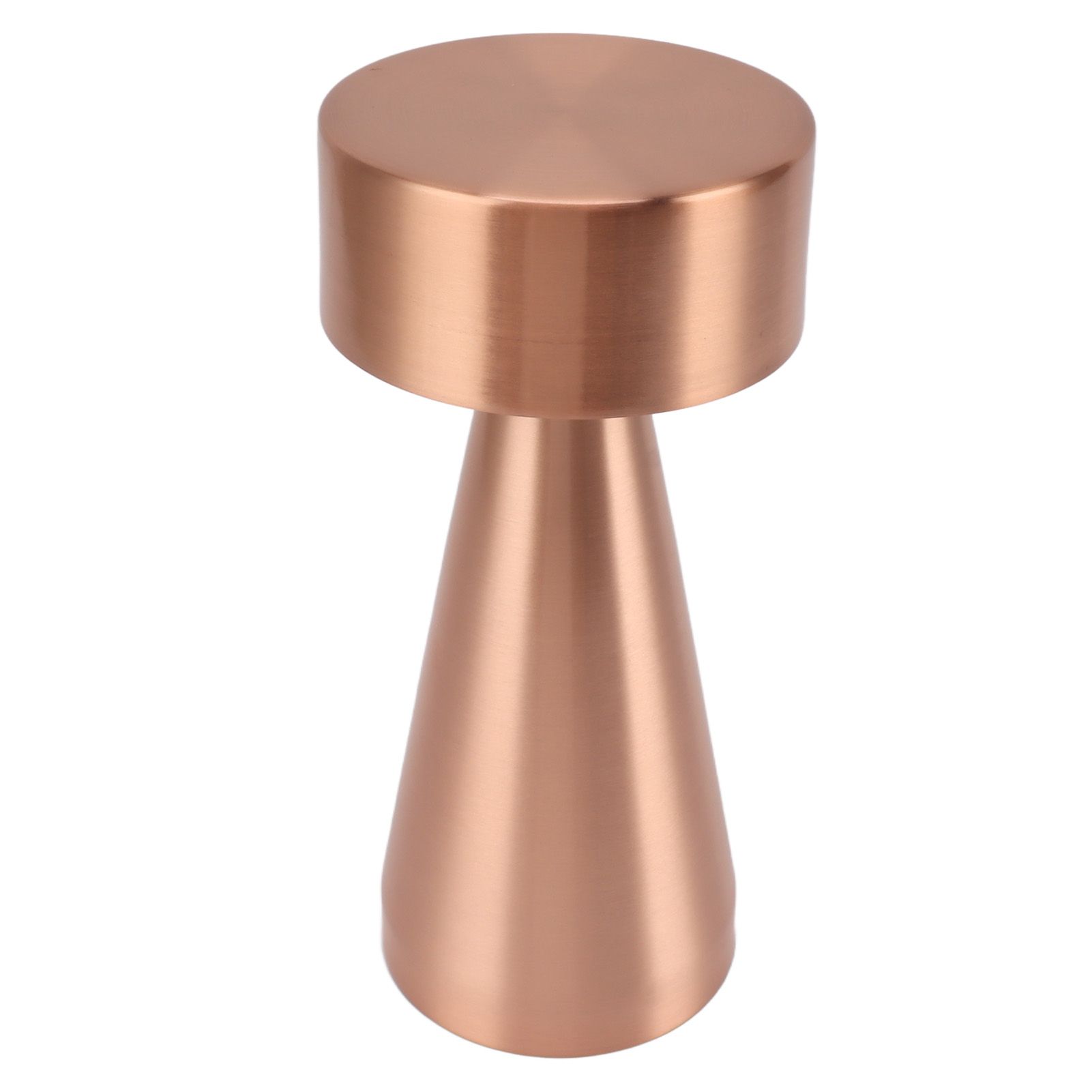 LED Portable Metal Table Lamp with Touch Sensor 3 Color Stepless Dimming Nightstand Desk Lamp Rechargeable Night Light Rose Gold - Image 4