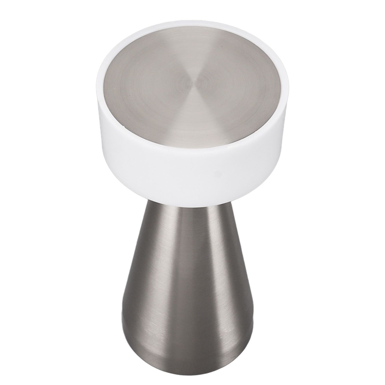 Portable LED Table Lamp 3 Color Temperatures Stepless Dimming 1800mAh Rechargeable Battery Nightstand Lamp Bedside Lamp Silver - Image 8
