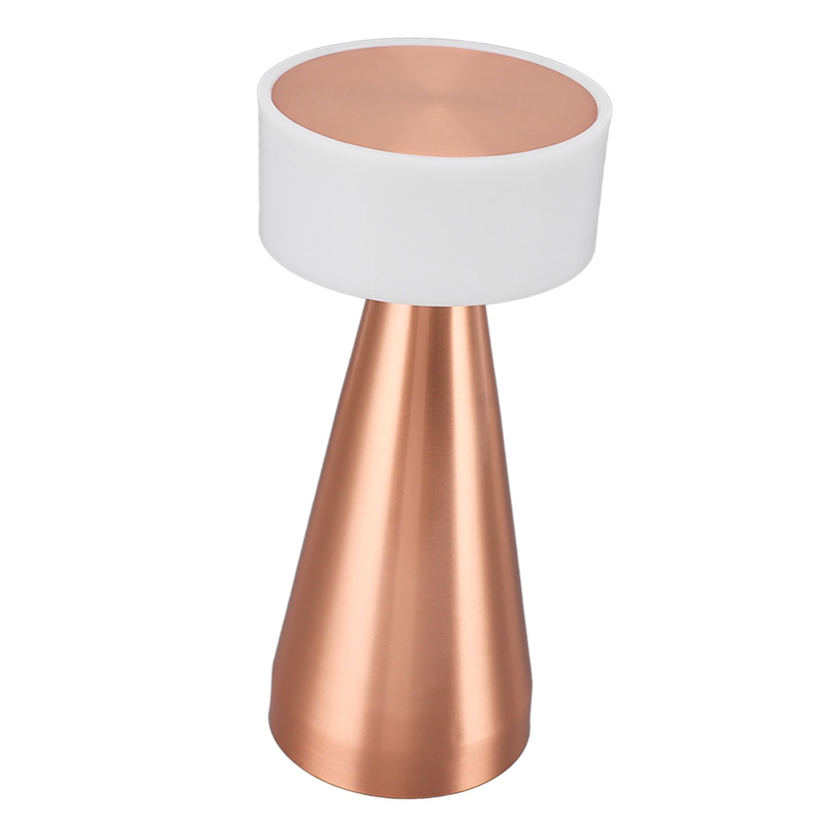 Portable LED Table Lamp 3 Color Temperatures Stepless Dimming 1800mAh Rechargeable Battery Nightstand Lamp Bedside Lamp Rose Gold - Image 4
