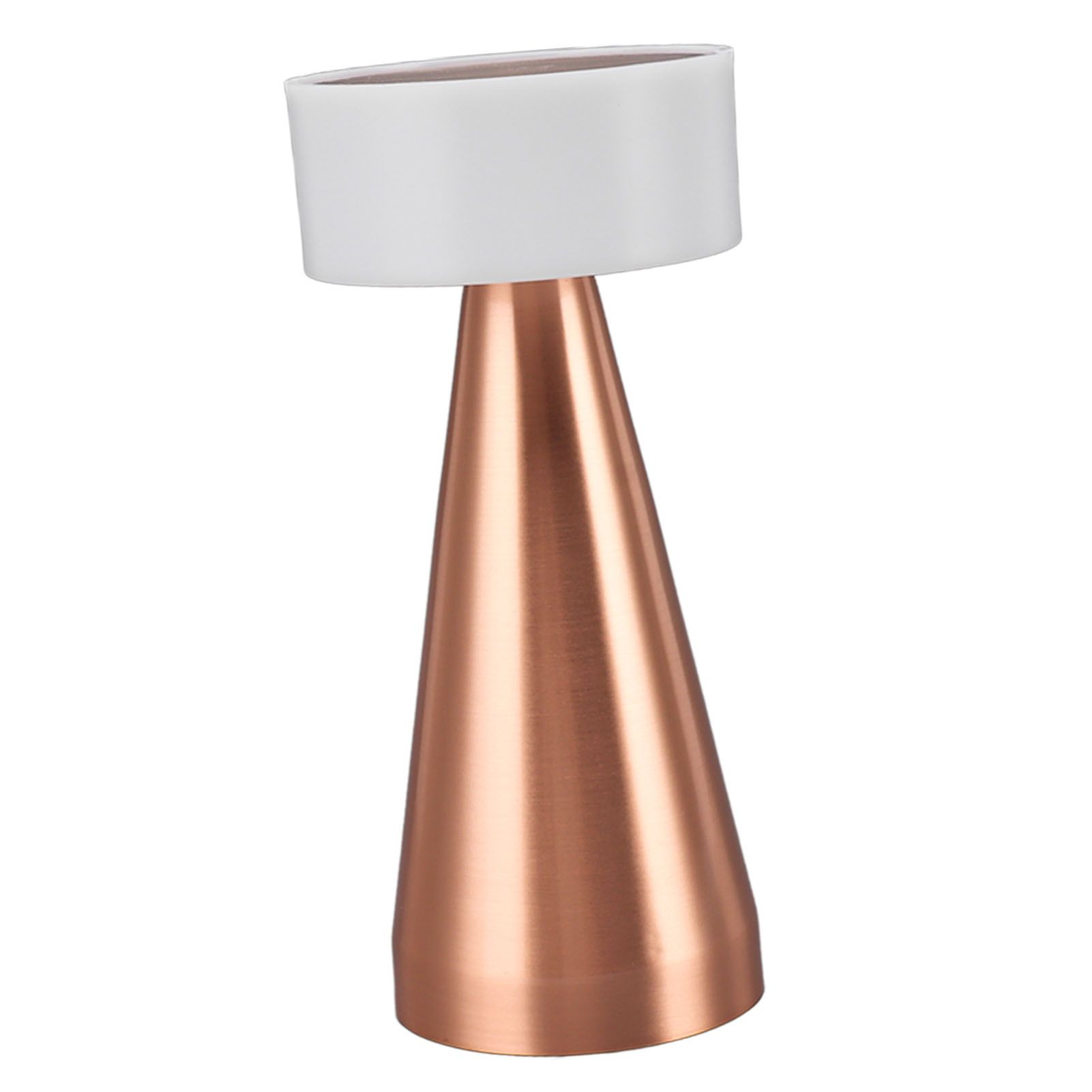 Portable LED Table Lamp 3 Color Temperatures Stepless Dimming 1800mAh Rechargeable Battery Nightstand Lamp Bedside Lamp Rose Gold - Image 6