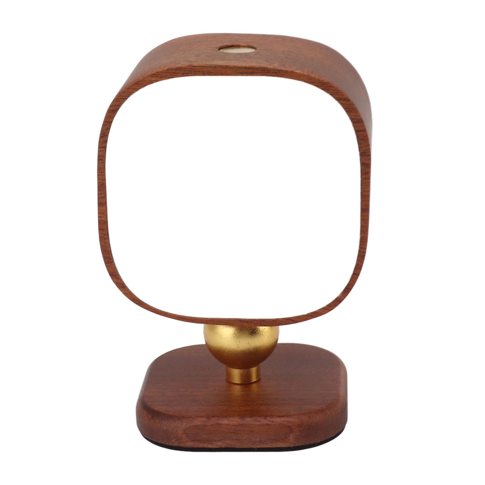 Wooden Magnetic Wall Lamp Portable Bedside Square Night Light Dimmable Wall Mounted Night Light Walnut - Image 2