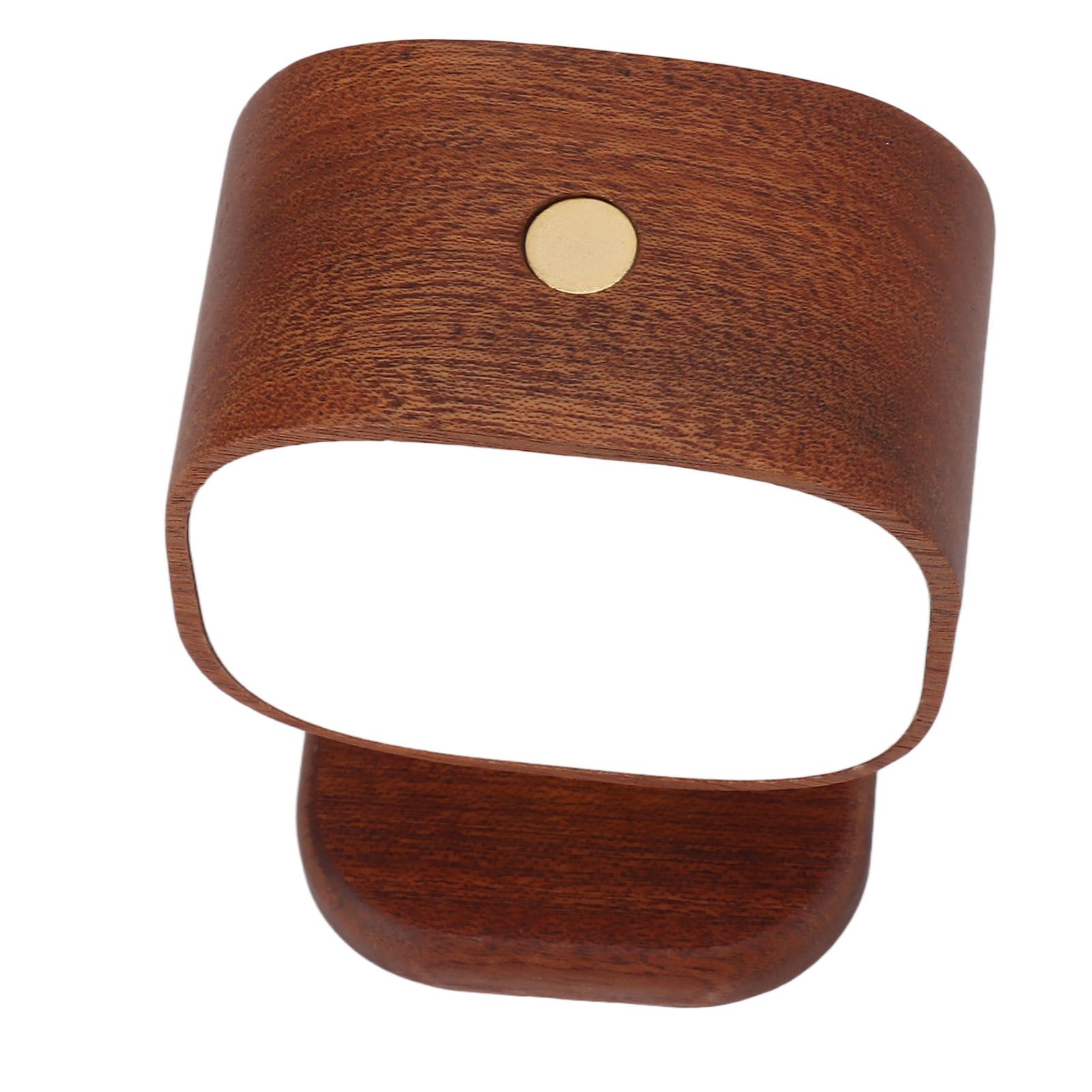 Wooden Magnetic Wall Lamp Portable Bedside Square Night Light Dimmable Wall Mounted Night Light Walnut - Image 3