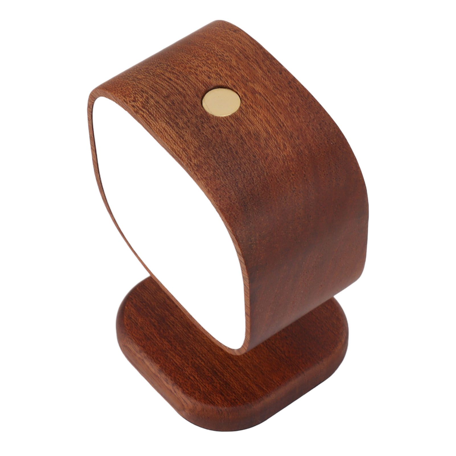 Wooden Magnetic Wall Lamp Portable Bedside Square Night Light Dimmable Wall Mounted Night Light Walnut - Image 4
