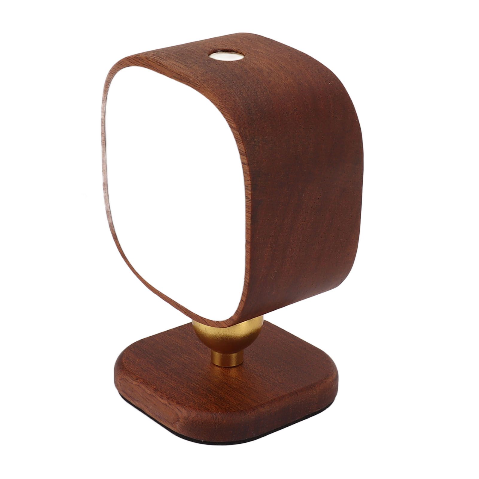 Wooden Magnetic Wall Lamp Portable Bedside Square Night Light Dimmable Wall Mounted Night Light Walnut - Image 5
