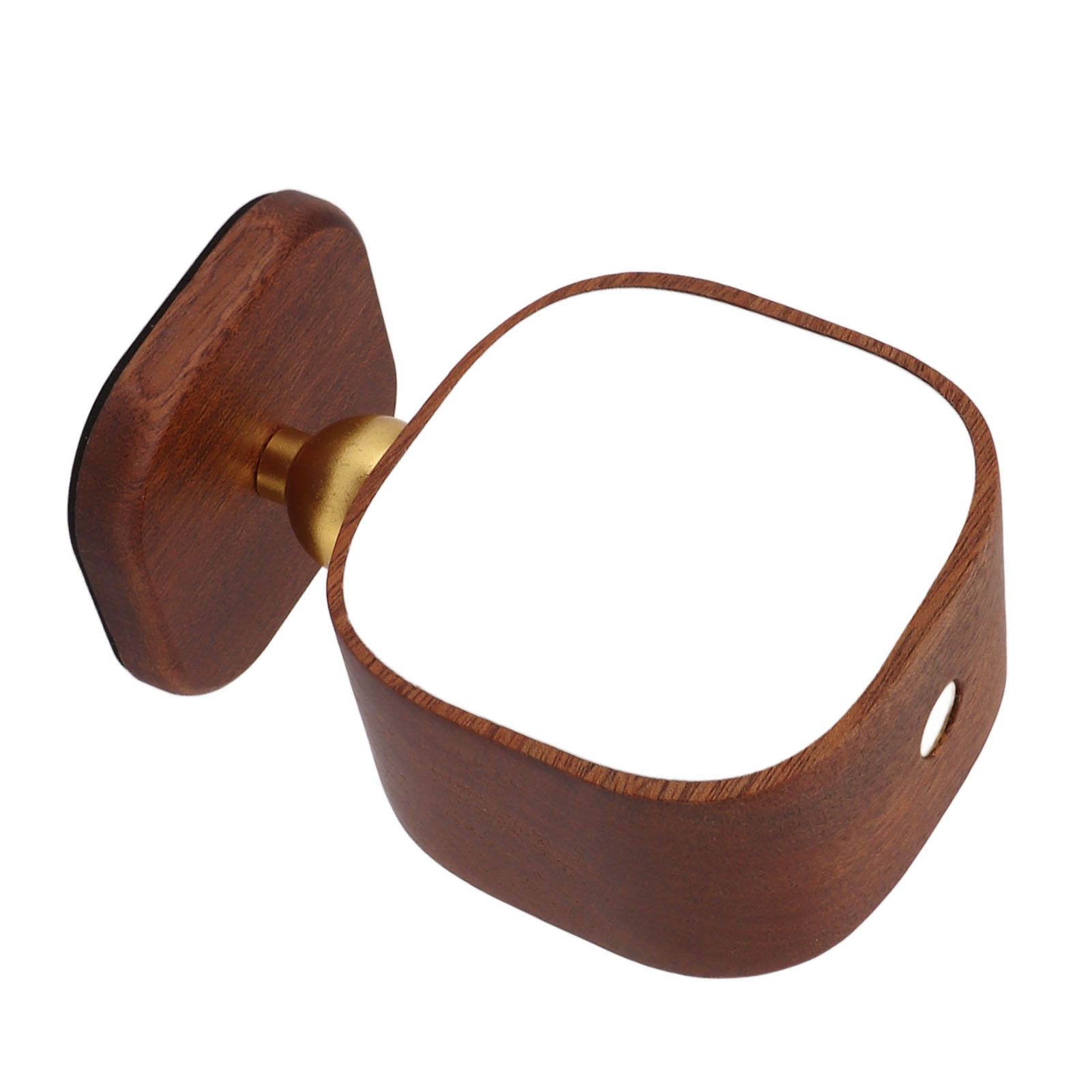Wooden Magnetic Wall Lamp Portable Bedside Square Night Light Dimmable Wall Mounted Night Light Walnut - Image 7