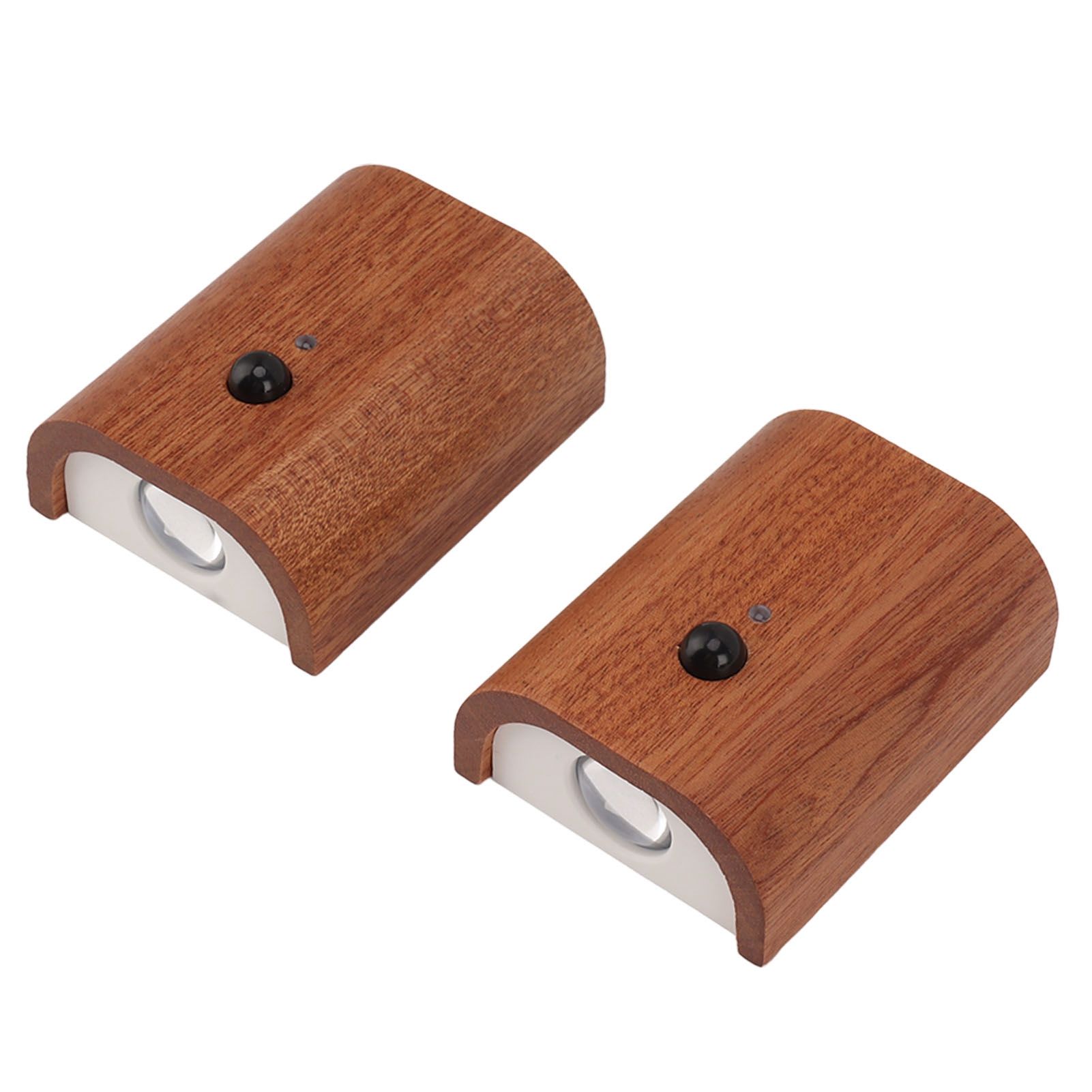 2Pcs Hallway Night Light Intelligent Linkage Wooden Motion Sensor Stairway Night Light USB Rechargeable Magnetic Wall LED Light - Image 3