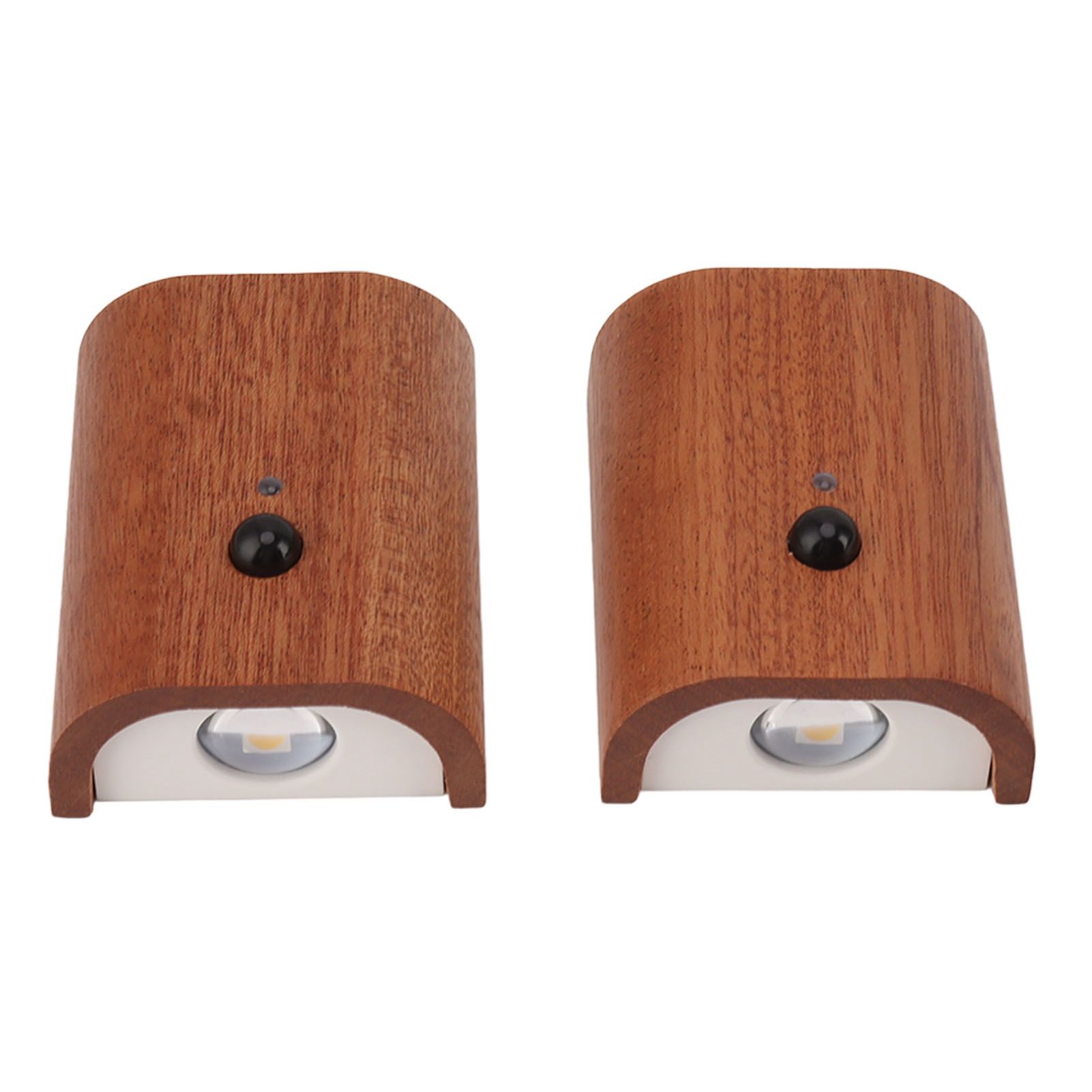 2Pcs Hallway Night Light Intelligent Linkage Wooden Motion Sensor Stairway Night Light USB Rechargeable Magnetic Wall LED Light - Image 8