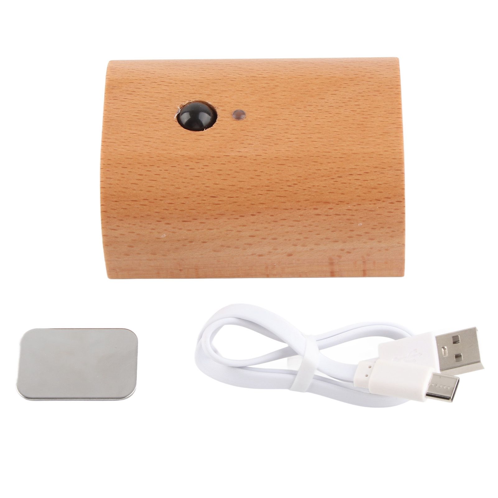 Step Light Wall Sconce Beech Wood Motion Dusk to Dawn Sensor Magnet 2 Side Lighting USB Rechargeable LED Wall Light - Image 1