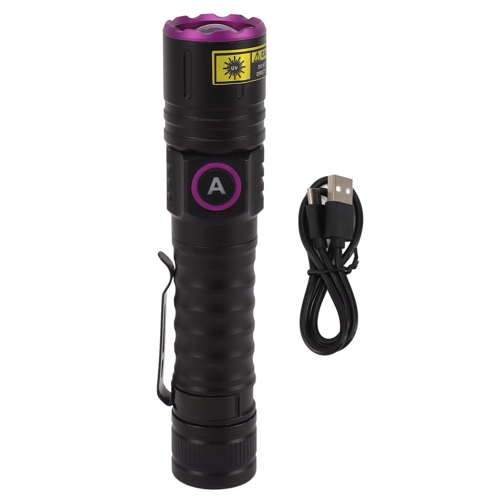 365nm Black Light UV Flashlight Handheld LED Blacklight Flashlight for Pet Urine Stains Rocks Money Resin Curing - Image 1