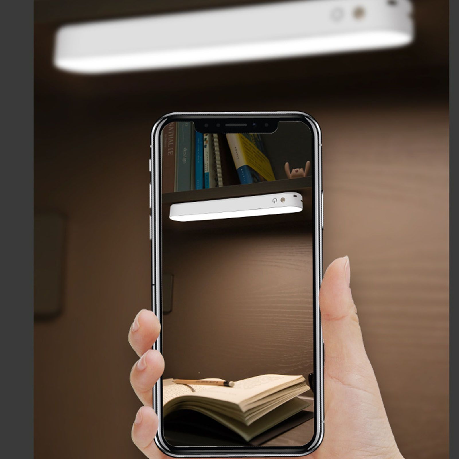 Under Cabinet Light LED Dimmable Magnetic USB Closet Stick On Light Wall Reading Lamp for Bedside Dorm Kitchen Wardrobe Charging Type - Image 7