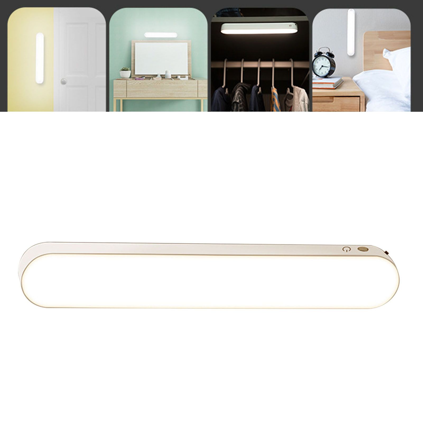 Under Cabinet Light LED Dimmable Magnetic USB Closet Stick On Light Wall Reading Lamp for Bedside Dorm Kitchen Wardrobe Charging Type - Image 8