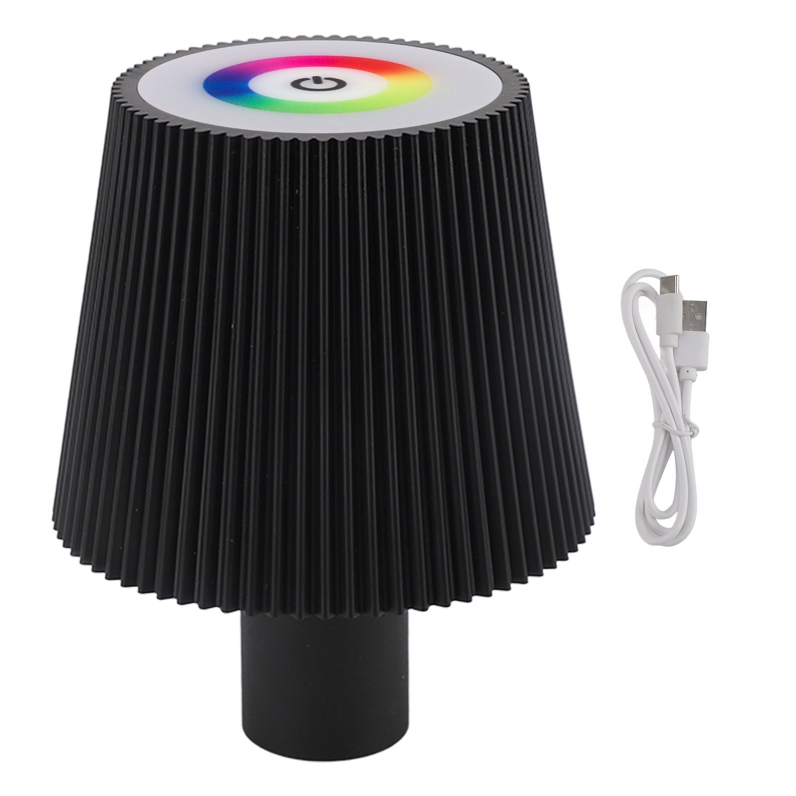 LED Bottle Lamp 4000mAh IP54 Waterproof Touch Control Color Adjustable USB Rechargeable Cordless Wine Bottle Lamp Night Light Black - Image 1