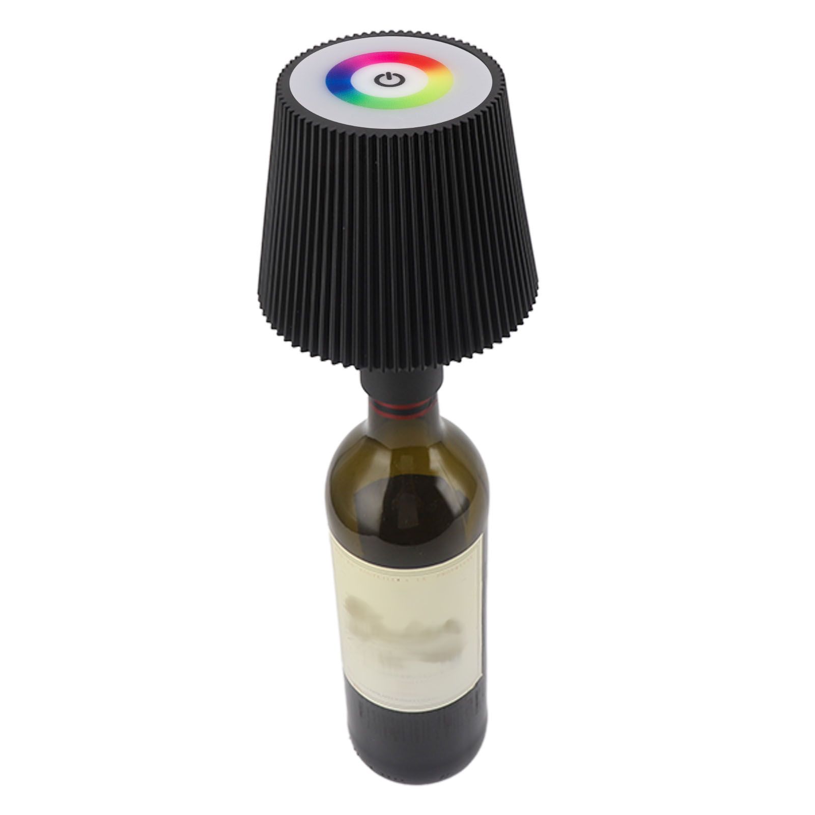 LED Bottle Lamp 4000mAh IP54 Waterproof Touch Control Color Adjustable USB Rechargeable Cordless Wine Bottle Lamp Night Light Black - Image 7
