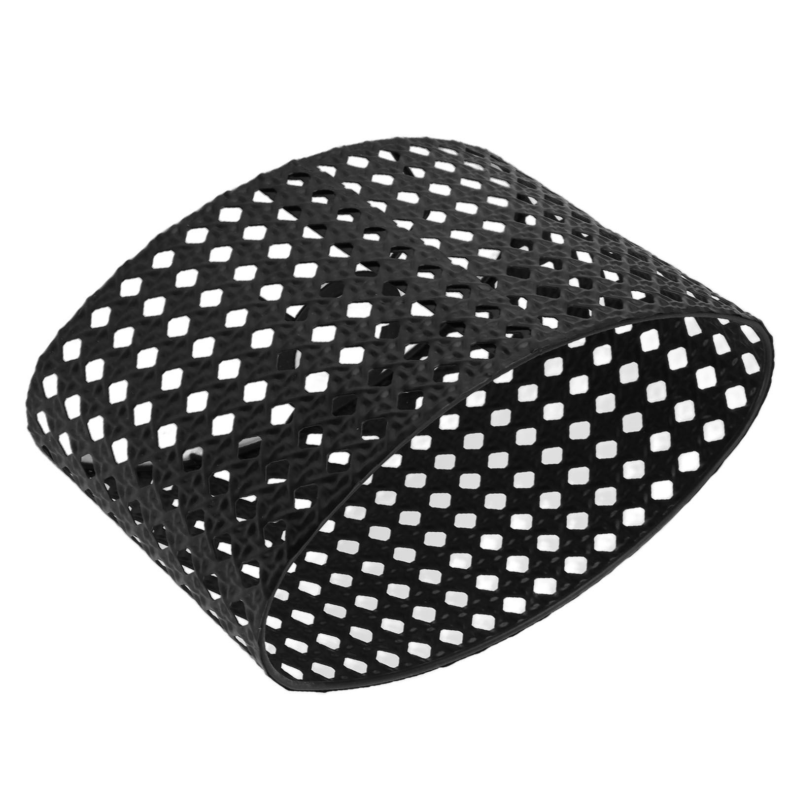 Iron Hollow Oval Lampshade Metal Engraving Hollow Lampshade Compatible for E27 E14 Caliber Lampholders Black - Image 5