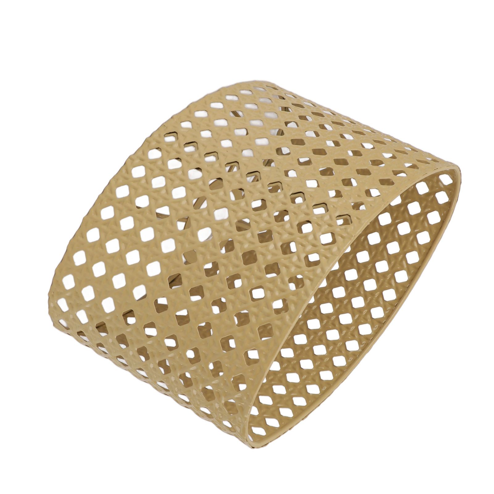 Iron Hollow Oval Lampshade Metal Engraving Hollow Lampshade Compatible for E27 E14 Caliber Lampholders Yellow - Image 5